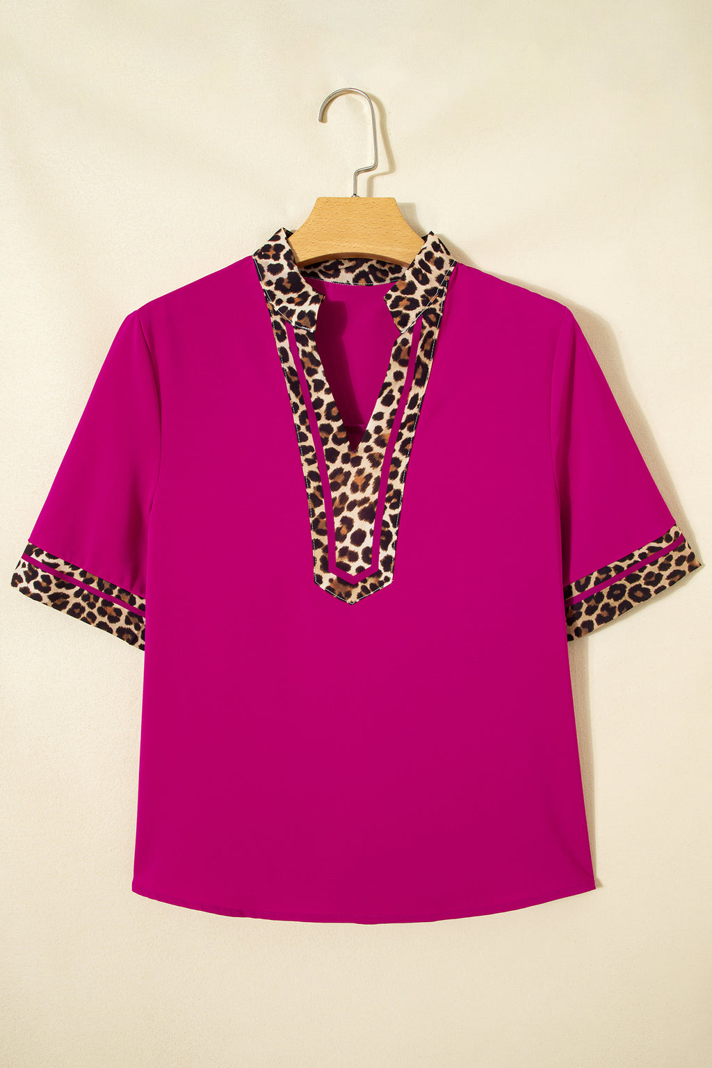 Violet Leopard Blouse