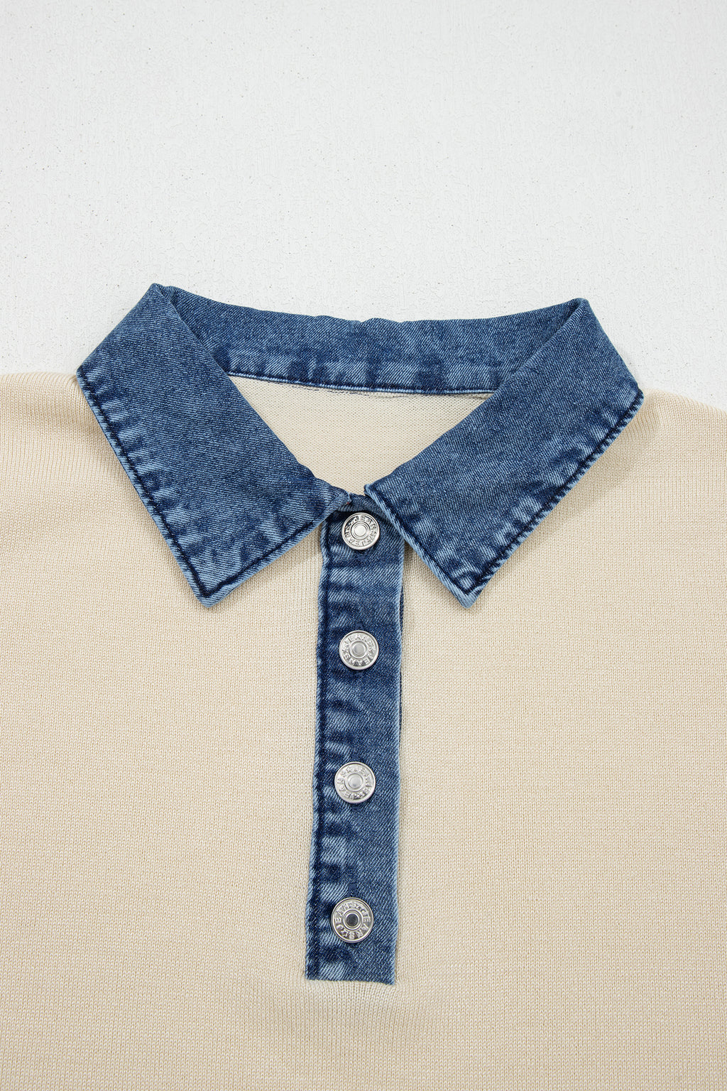 Elegant Short Sleeve Knit Sweater