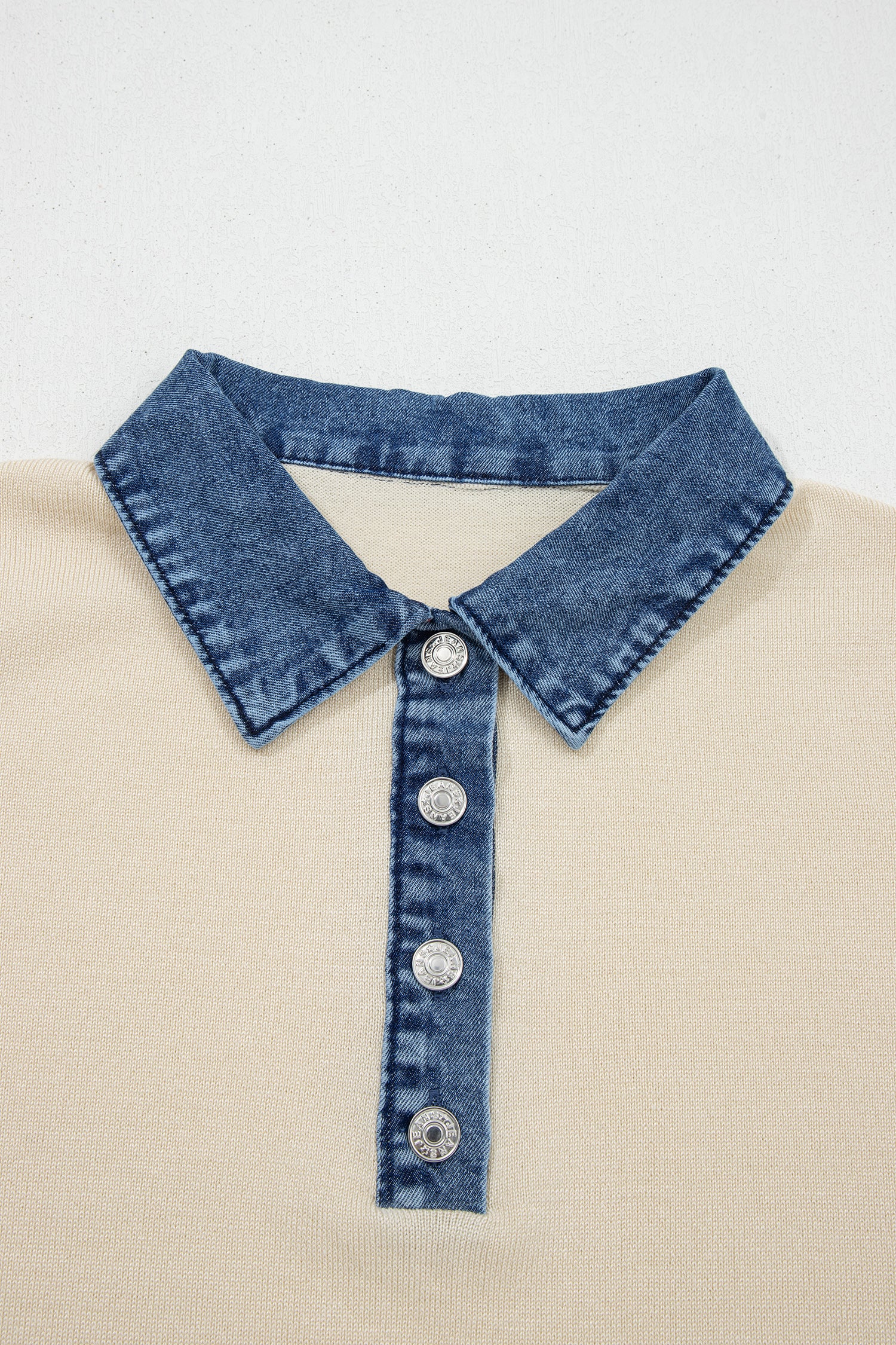 Elegant Short Sleeve Knit Sweater
