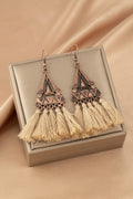 Brown Boho Metal Earrings