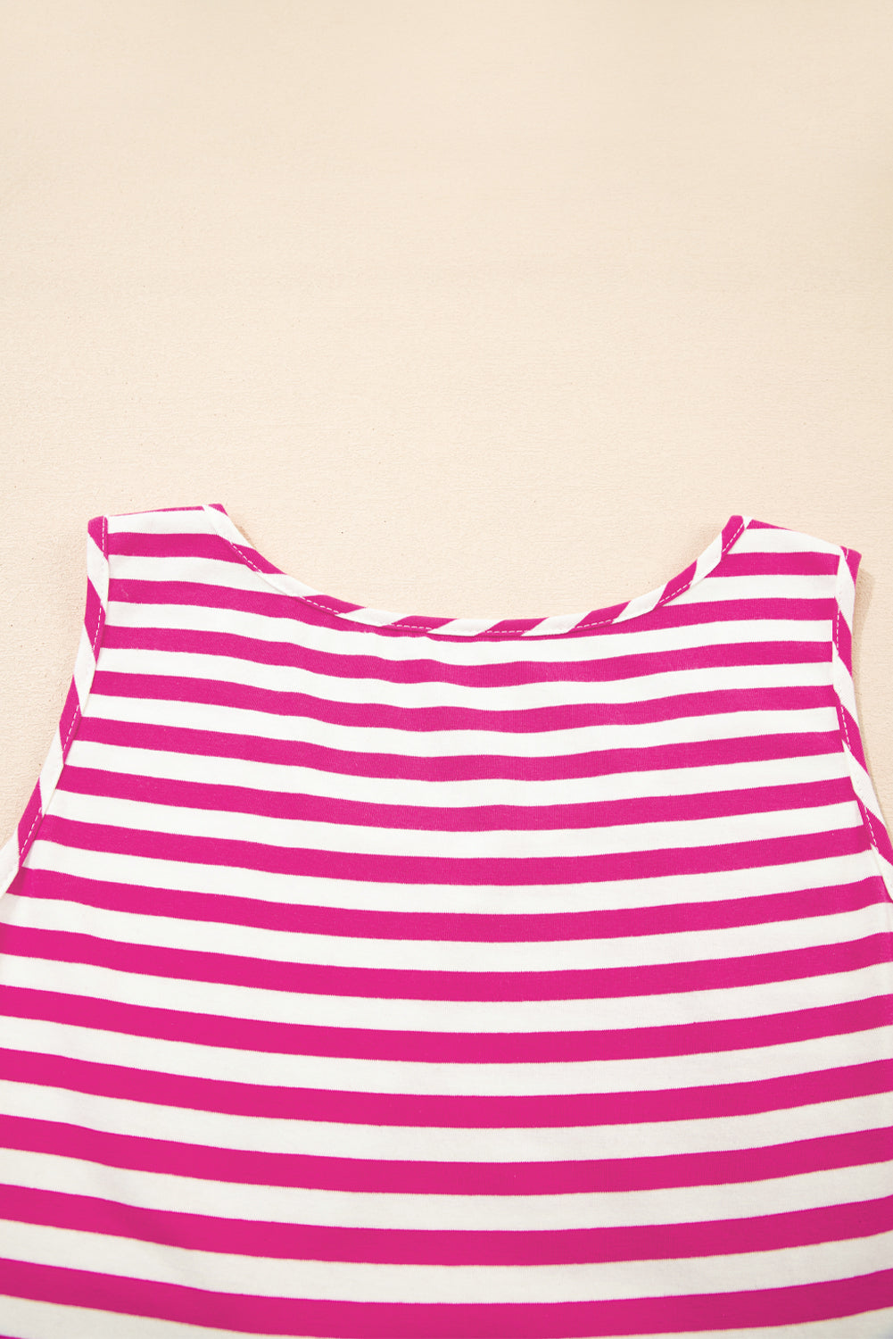 Rose Stripe Loose Fit Mini Dress
