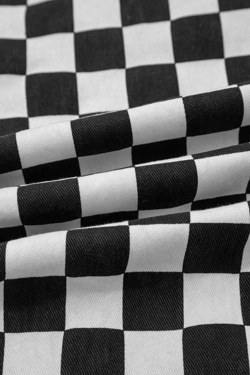 Checkerboard Distressed Cropped Jeans