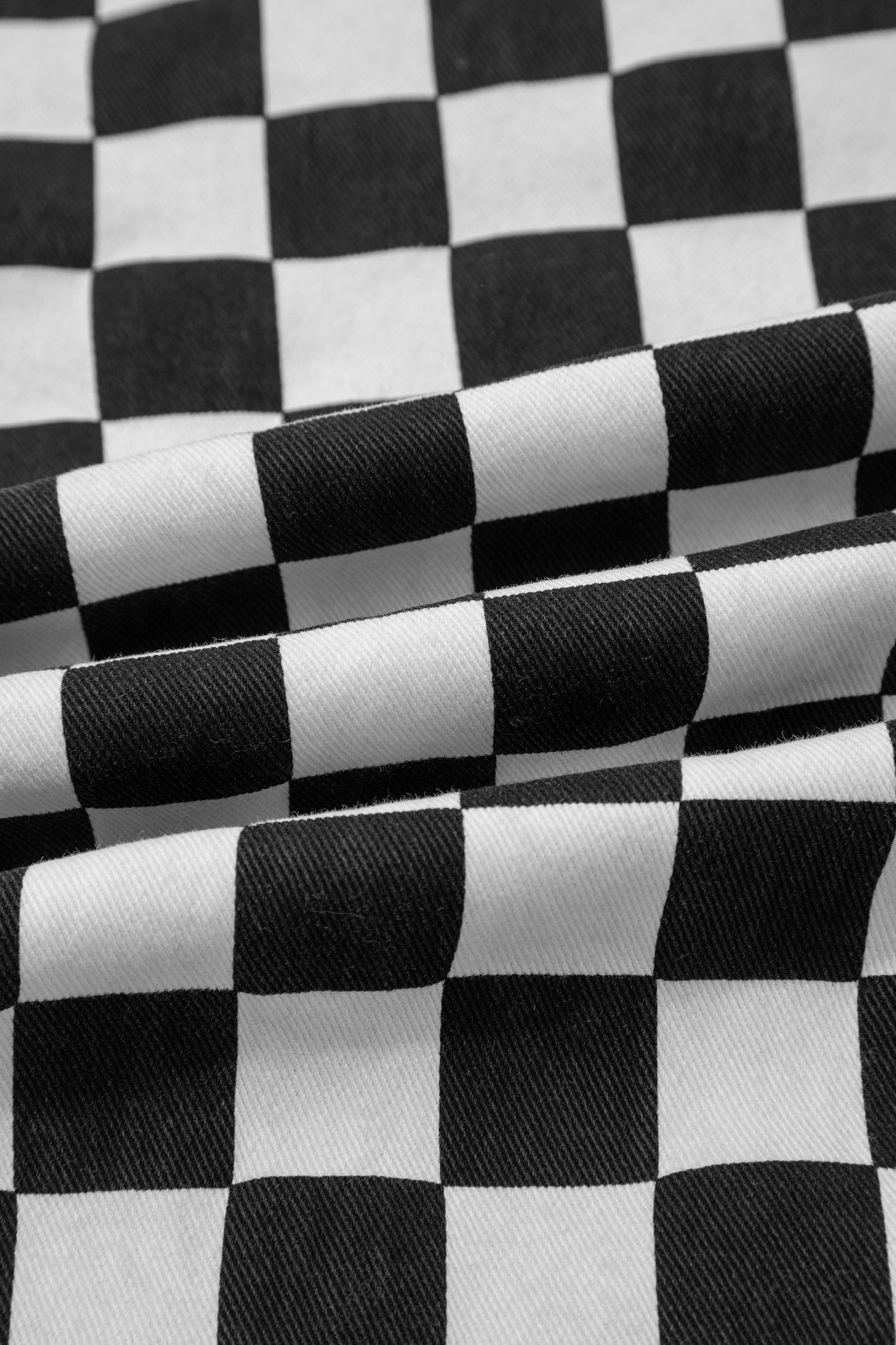 Checkerboard Distressed Cropped Jeans