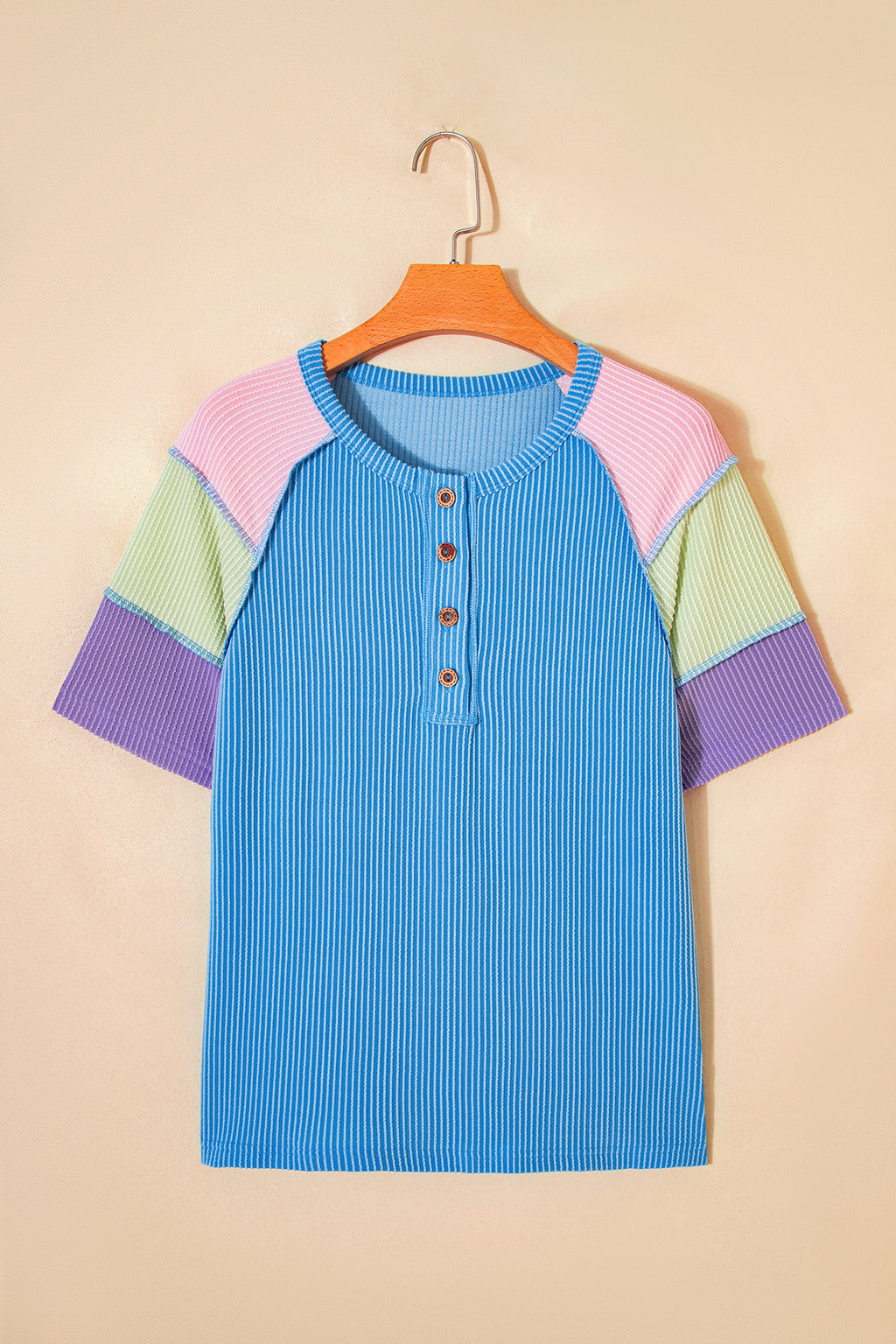 Sweet Magnolia Colorblock Top