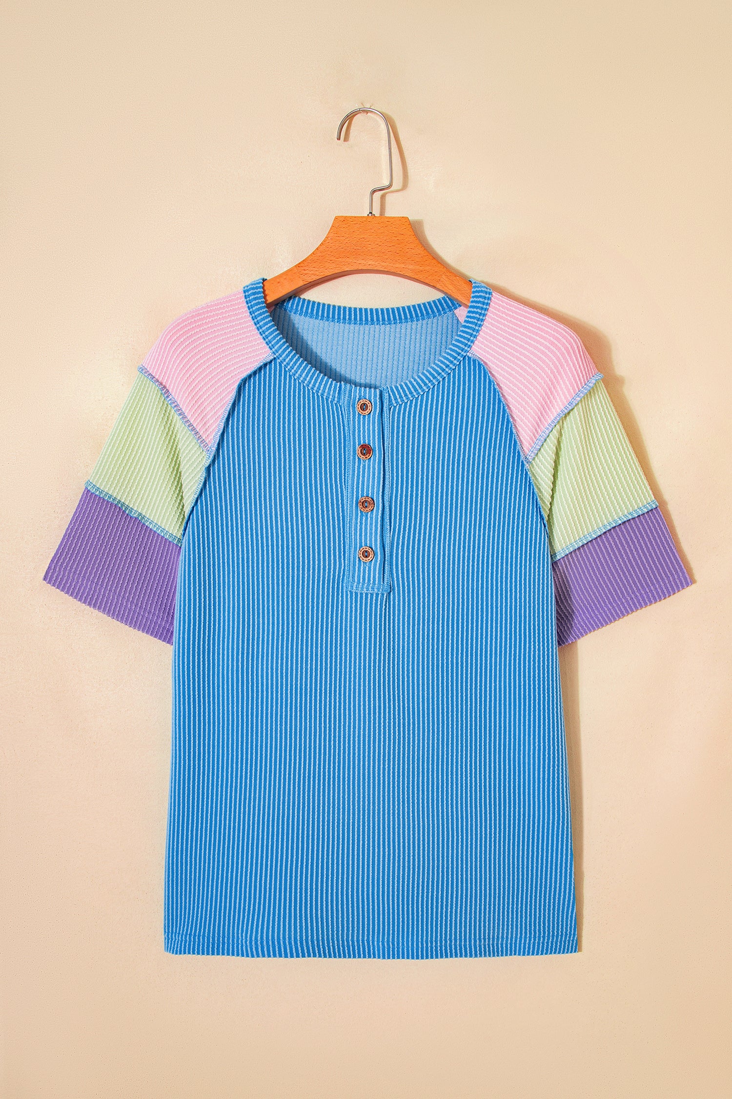 Sweet Magnolia Colorblock Top