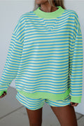 Green Stripe 2pcs Set