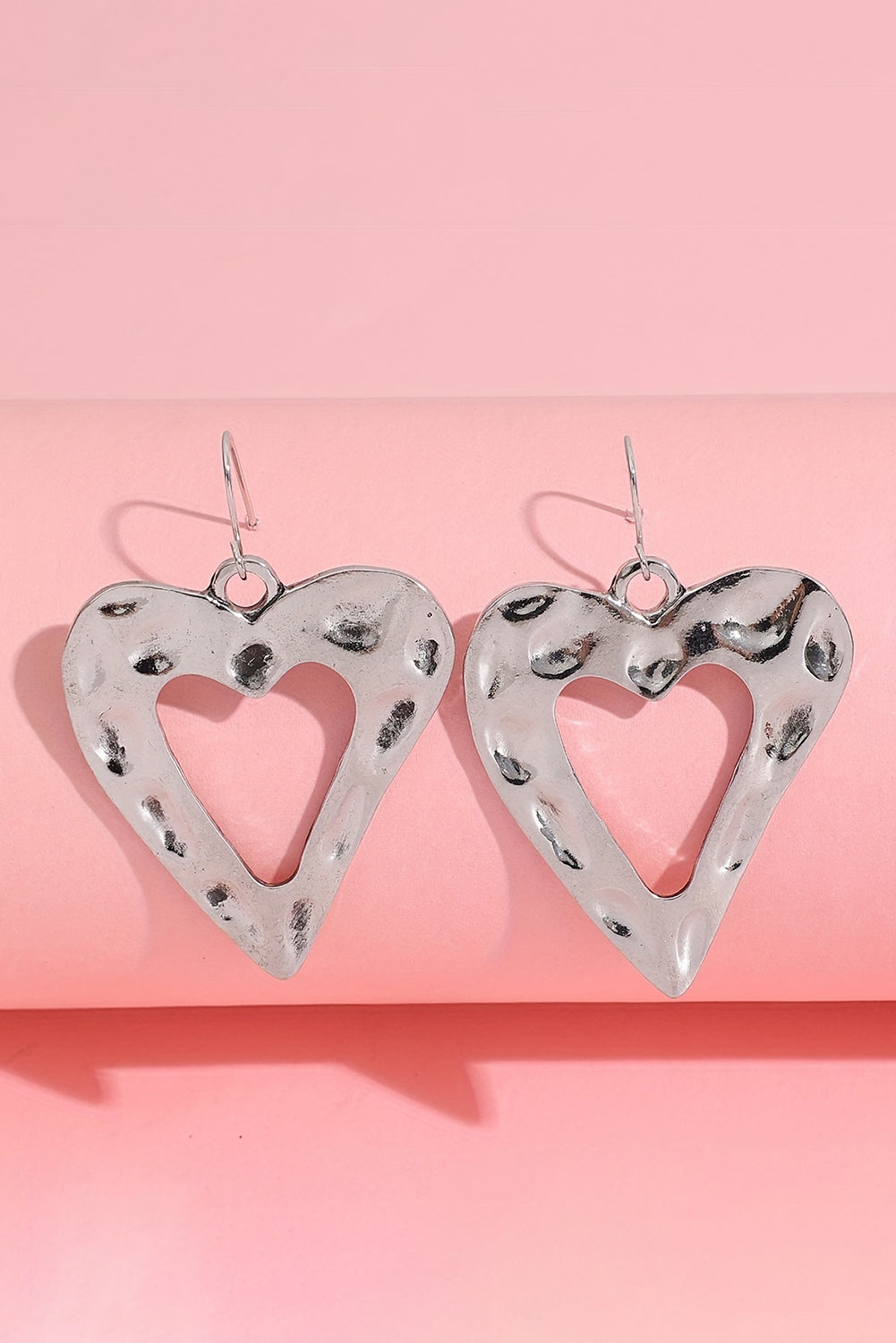 White Heart Shape Earrings