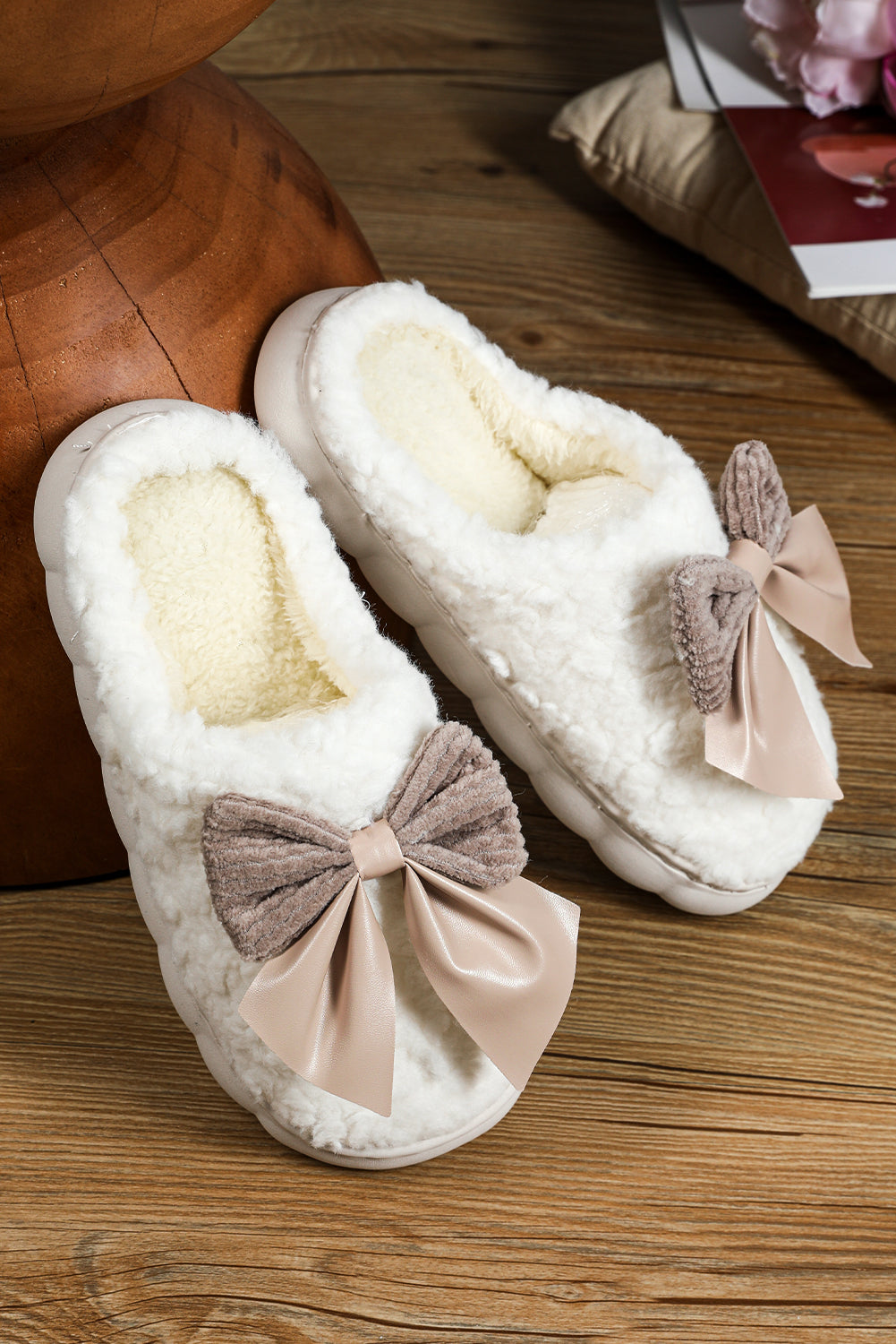 Soft Life Bow Slippers
