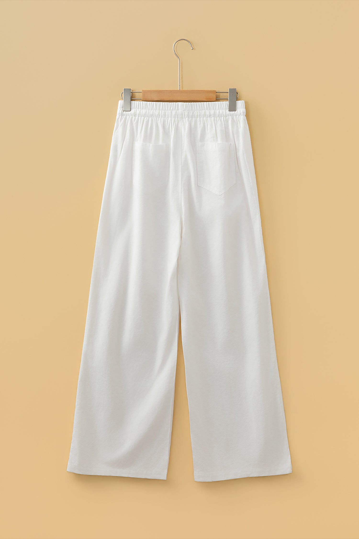 Drawstring Wide Leg Pants