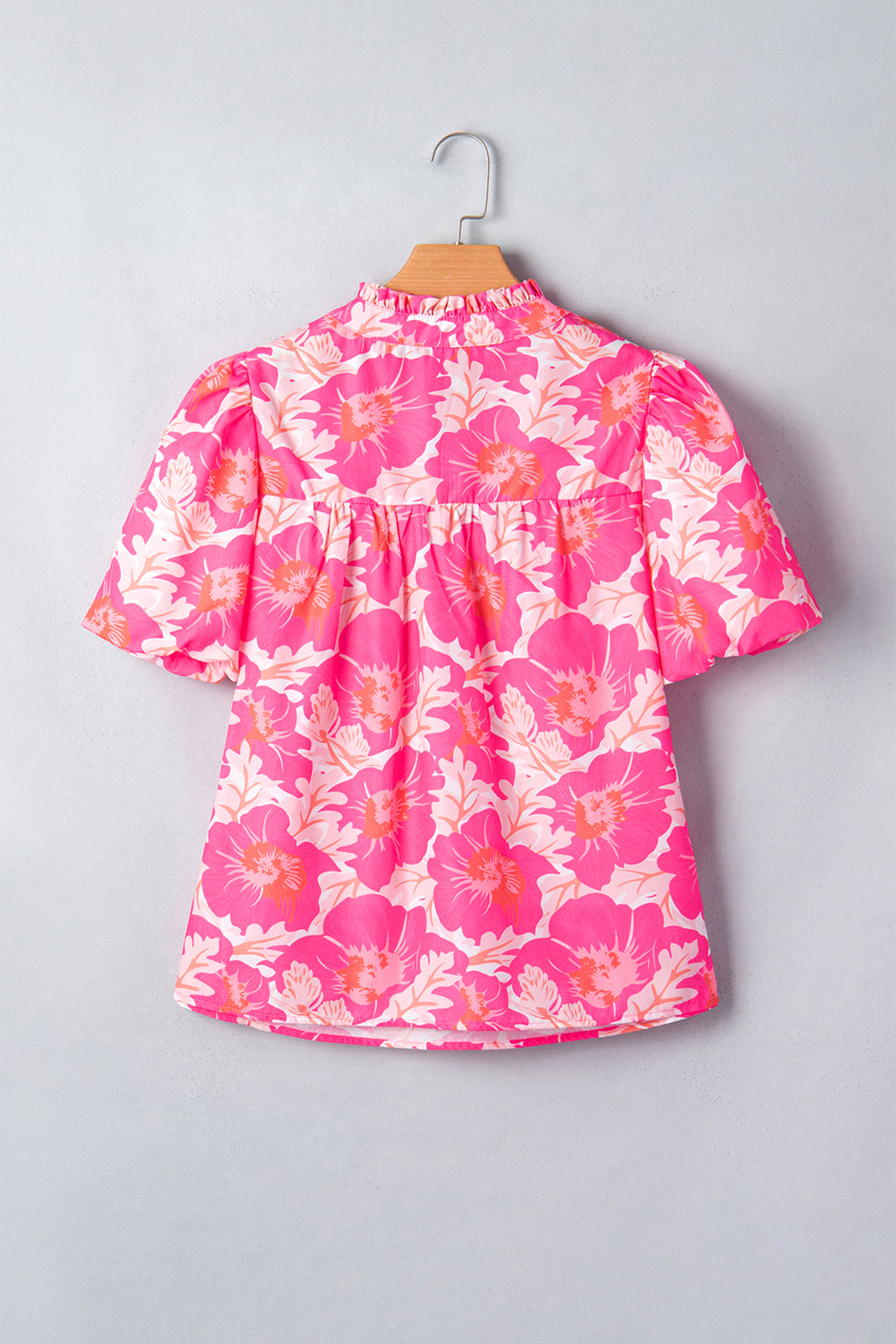 Pink Summer Floral Blouse