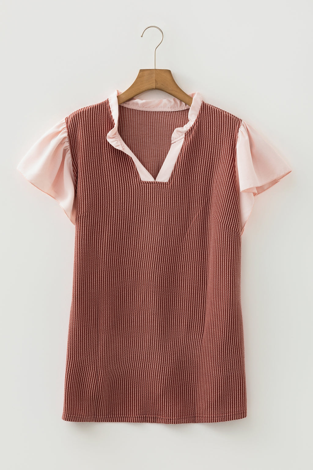 Chic Rose Frilly Blouse