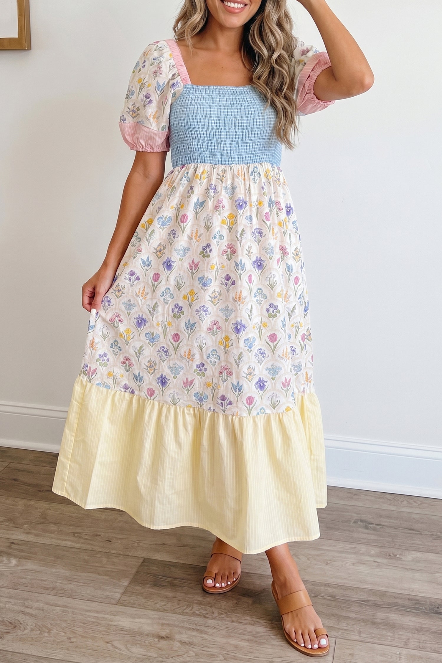 Multicolor Floral Long Dress