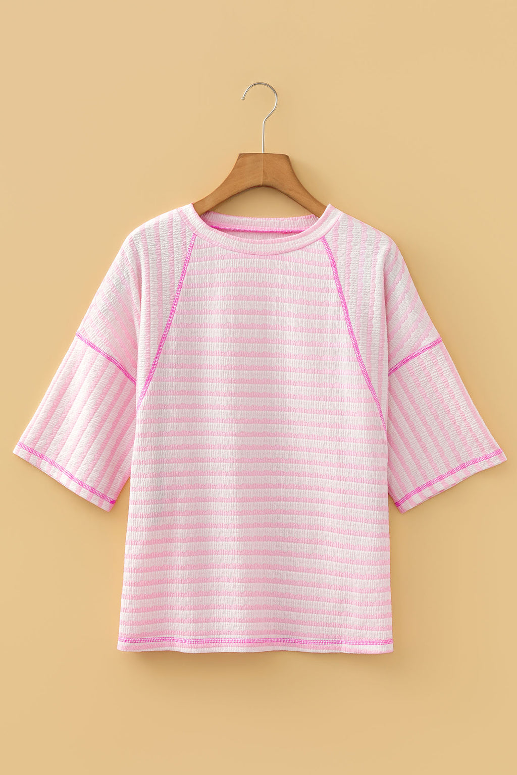 Blush Breeze Striped Top