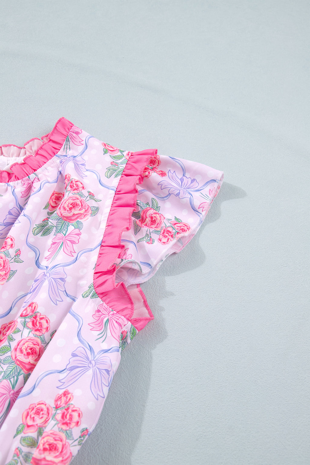 Violet Bloom Ruffle Dress