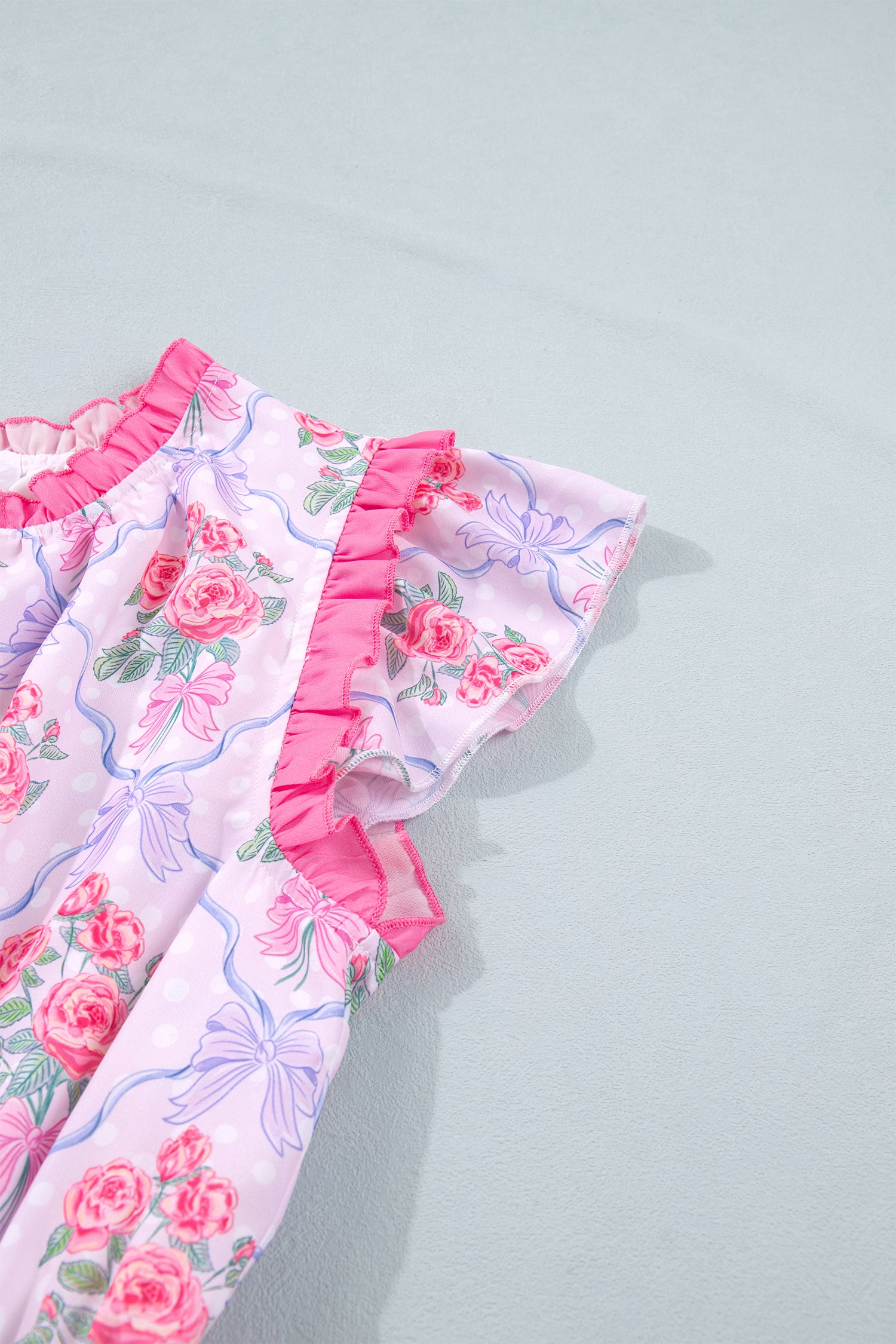 Violet Bloom Ruffle Dress