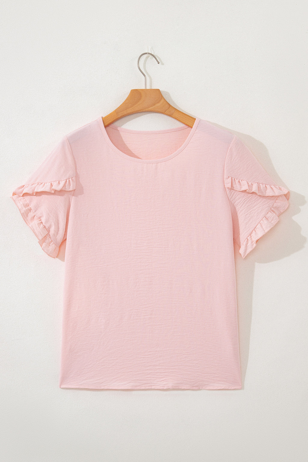 Light Pink Short Sleeve Blouse