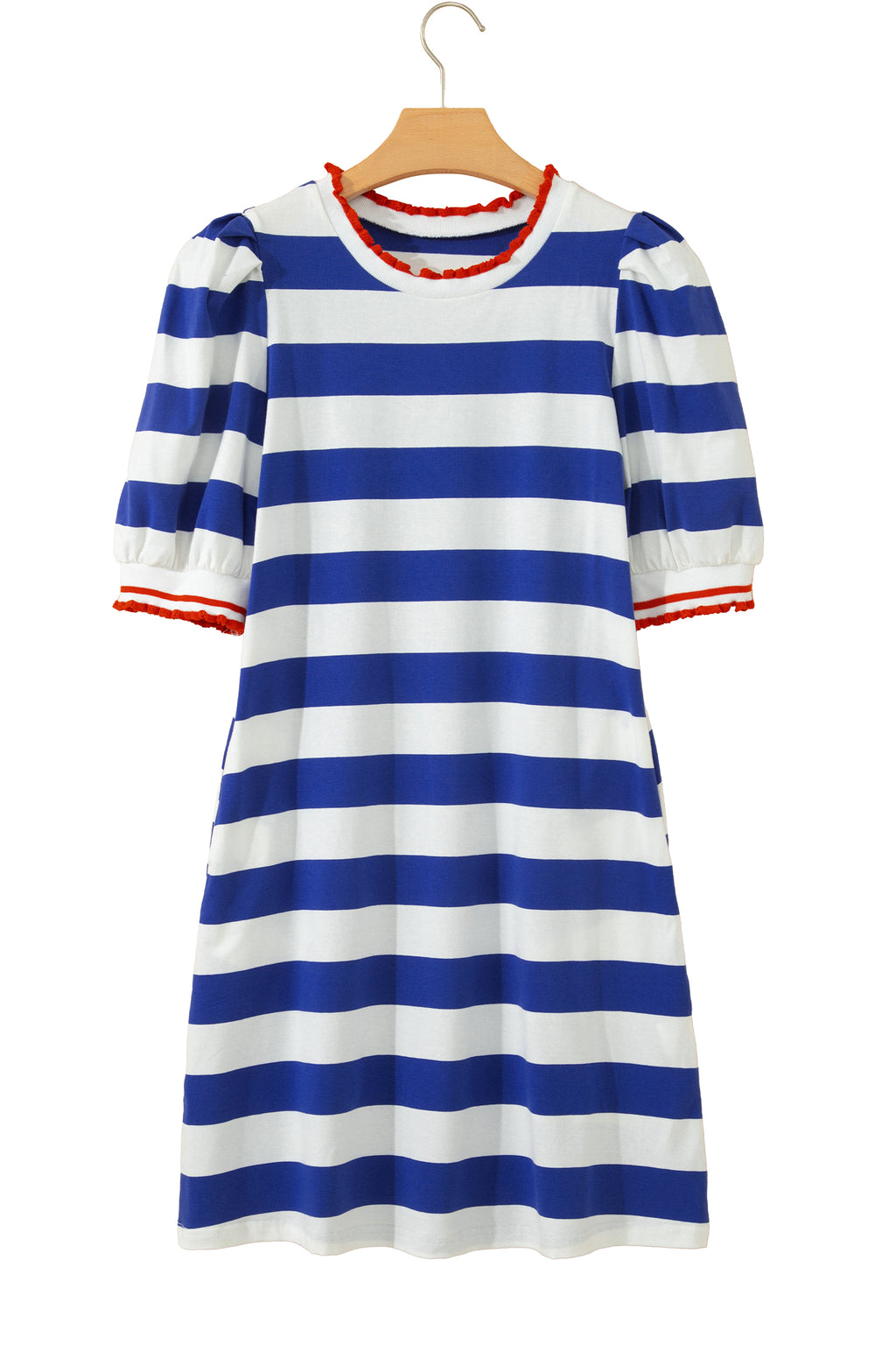 Blue Stripe Mini Dress