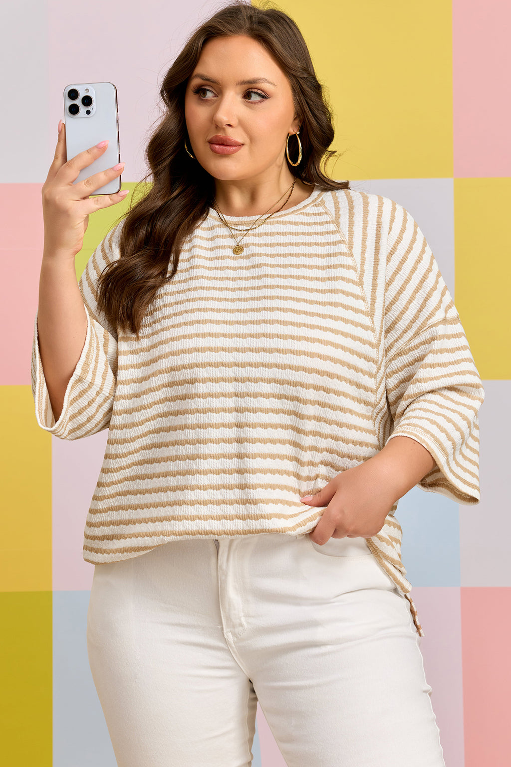 Soft Sands Stripe Top