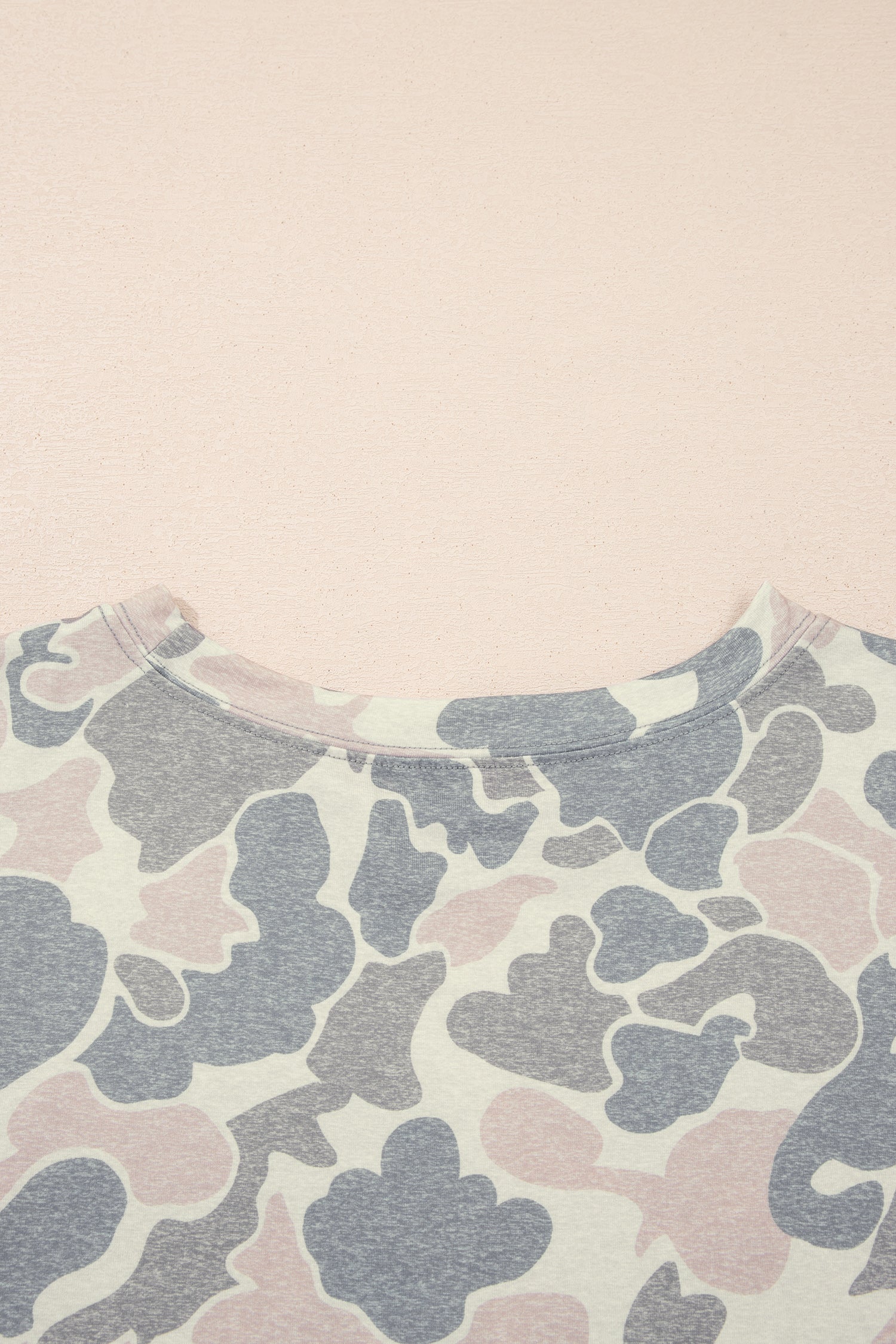 Multicolour Retro and Camouflage 2pcs Outfit