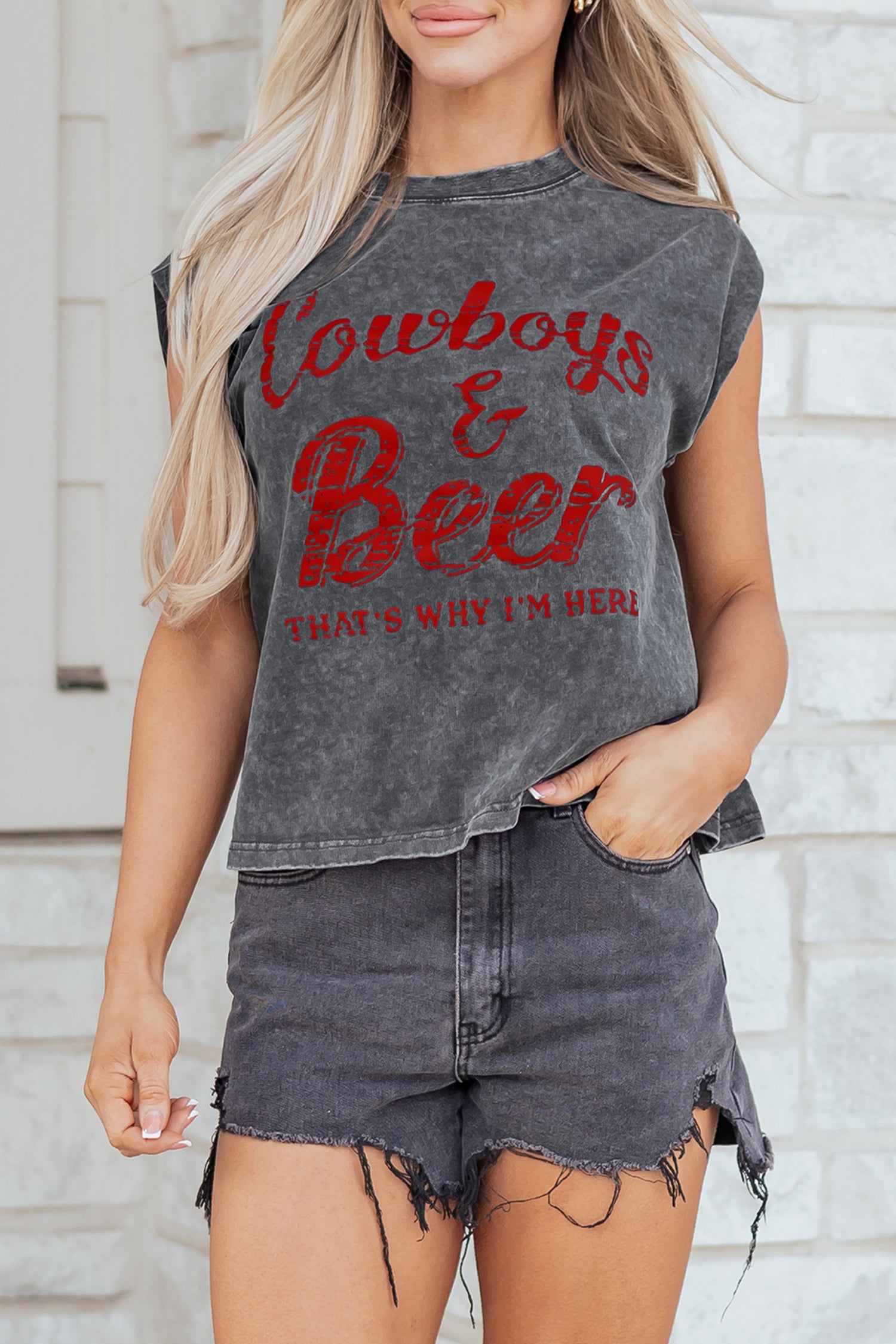Cowboy & Beer Tank Top
