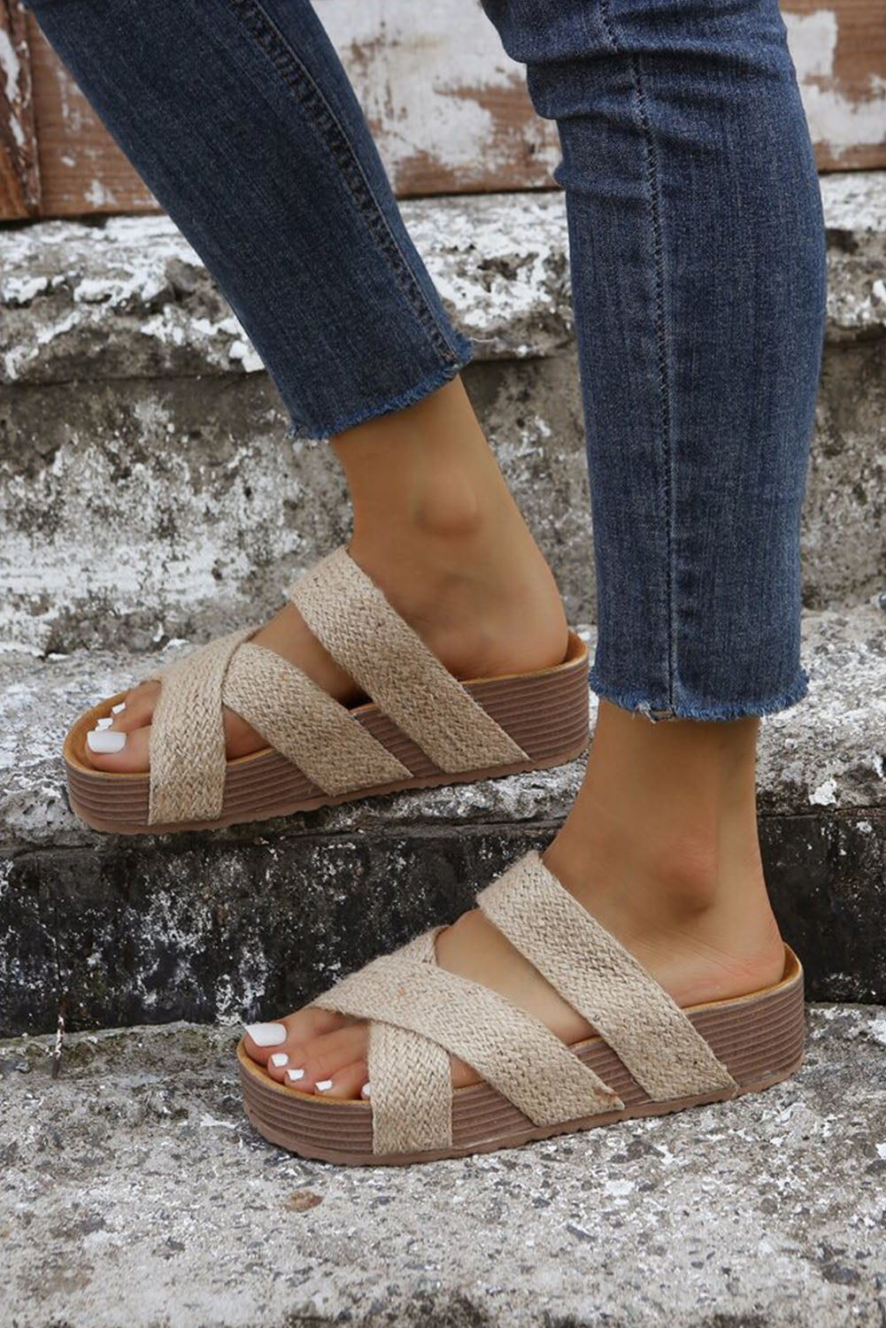 Everyday Chic Woven Slides