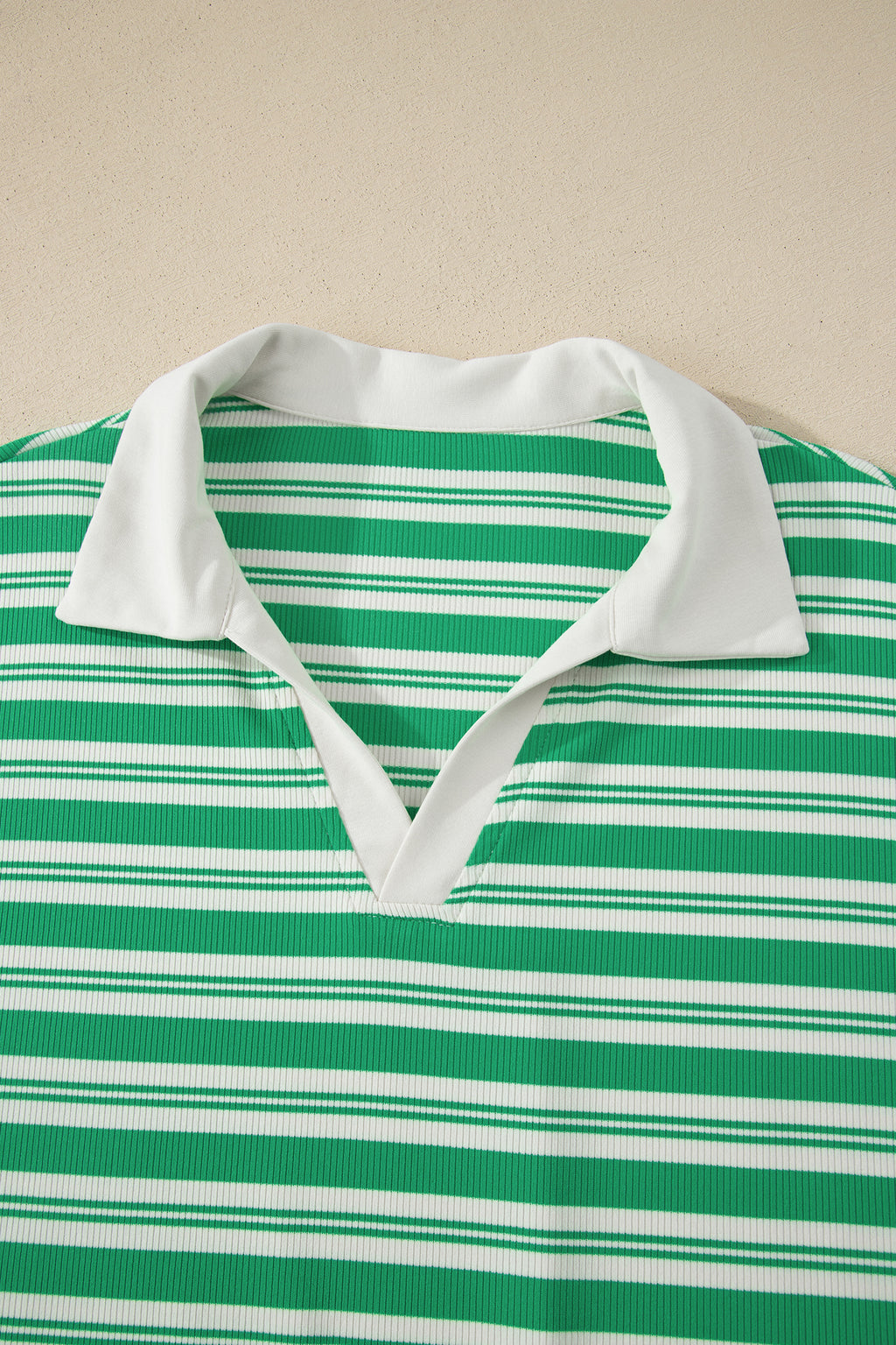 Green Stripe Midi Dress with Pockets