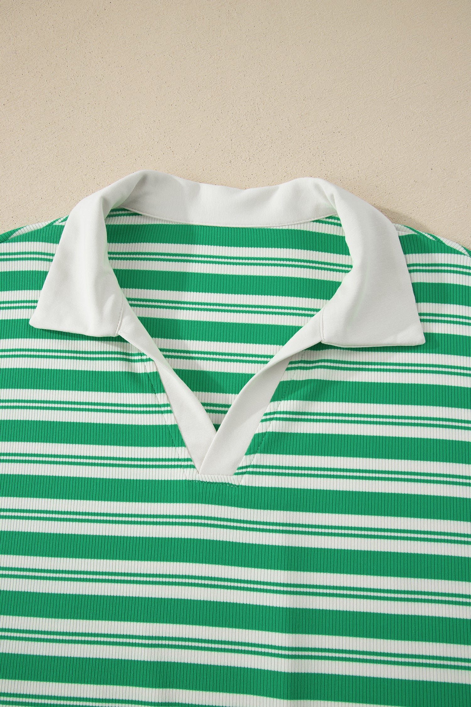 Green Stripe Midi Dress with Pockets