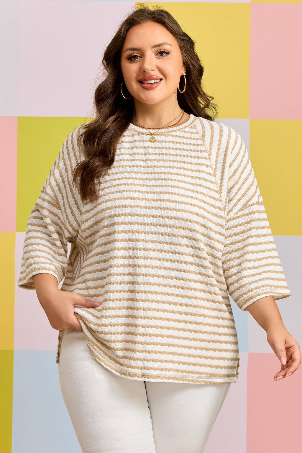 Soft Sands Stripe Top