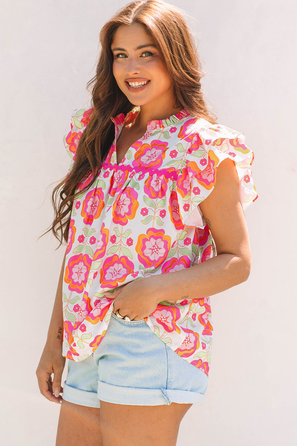 Rose Floral Blouse