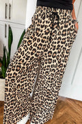Leopard Wide Leg Pants
