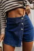Bluing Denim Shorts