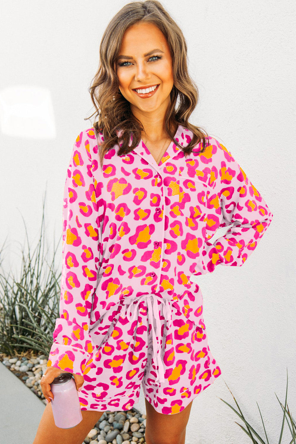 Blushing Leopard PJ Set