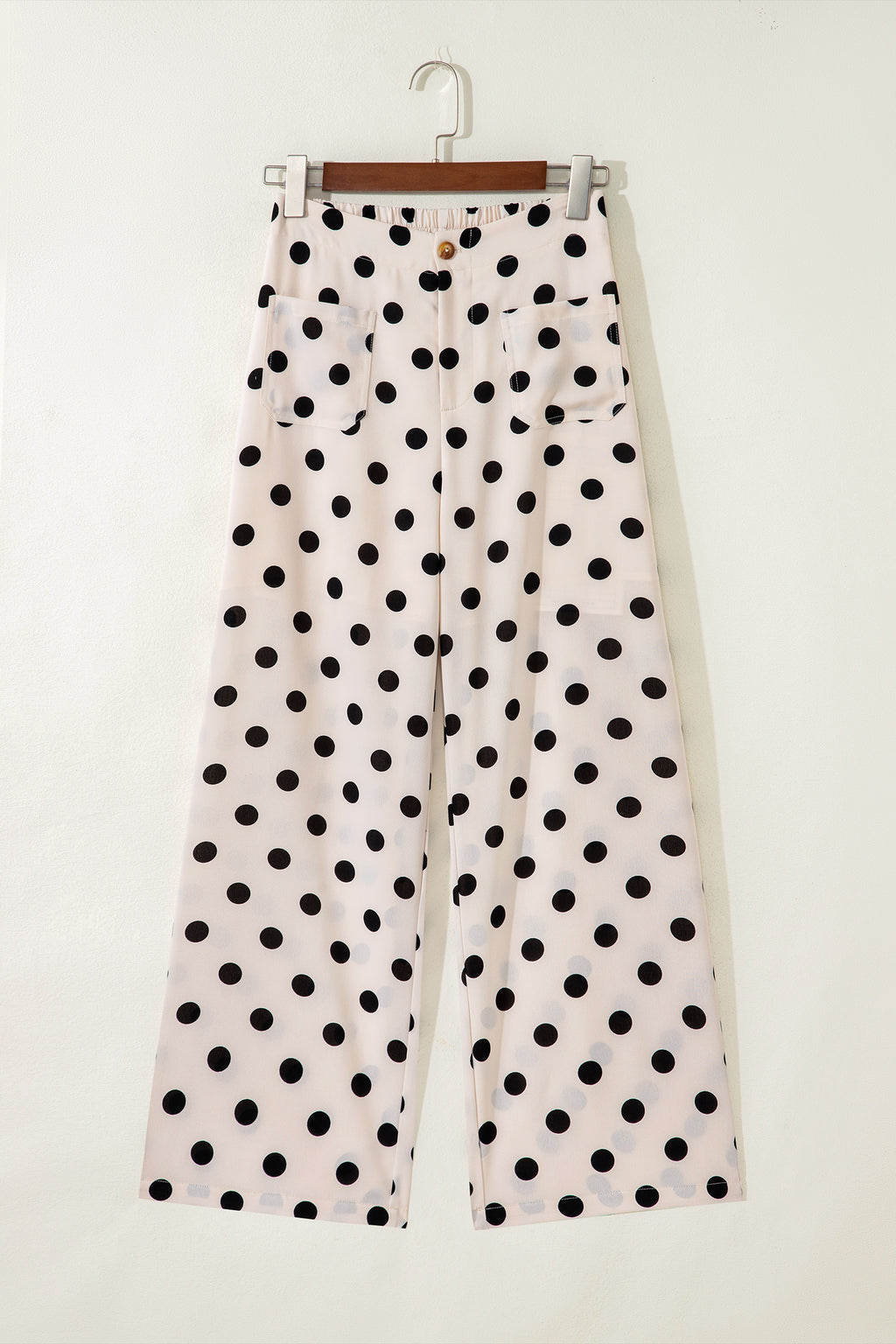 Polka Dot Straight Leg Pants