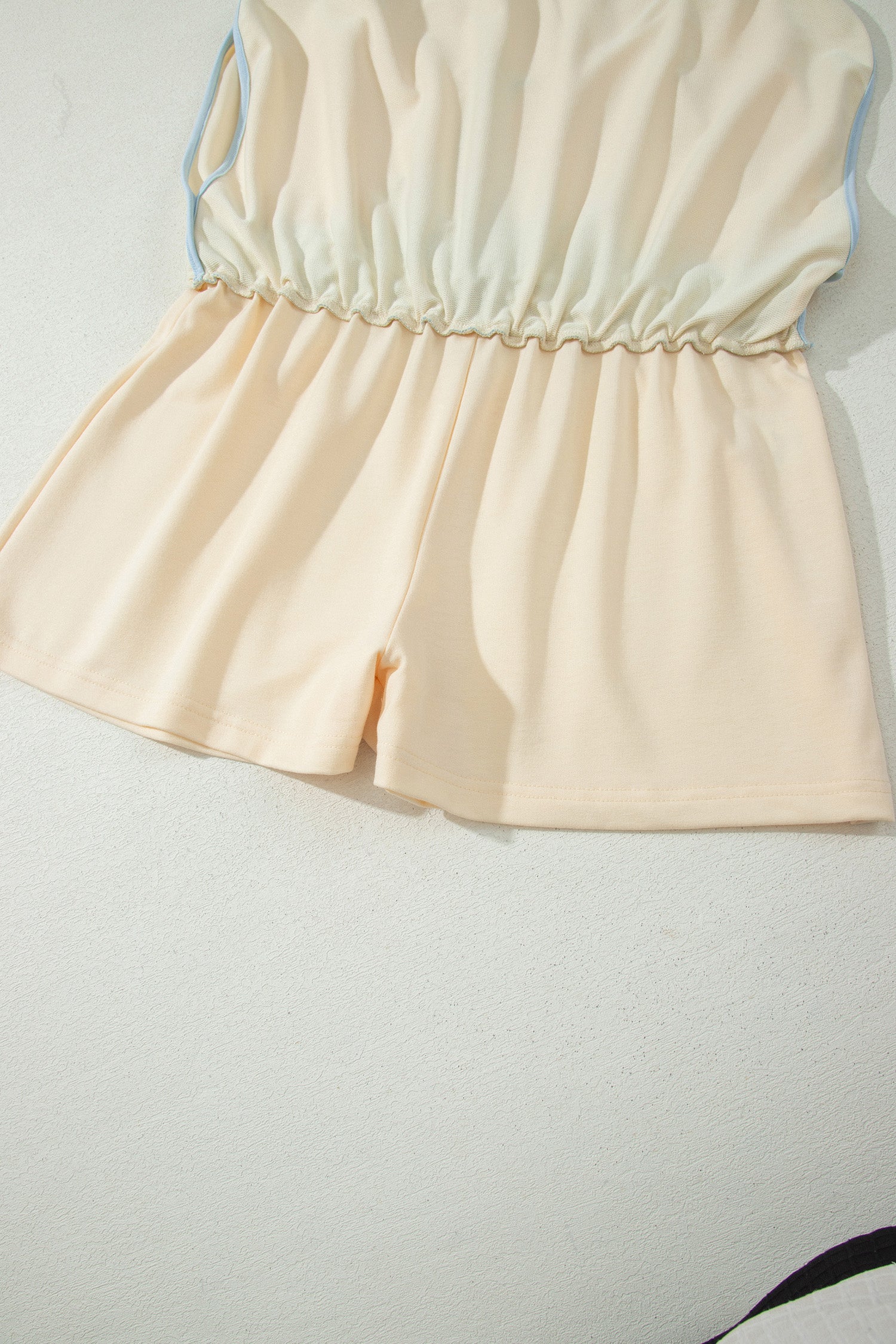 Moonlight Jade Colorblock Edge Drop Shoulder T Shirt and Skort 2Pcs Set