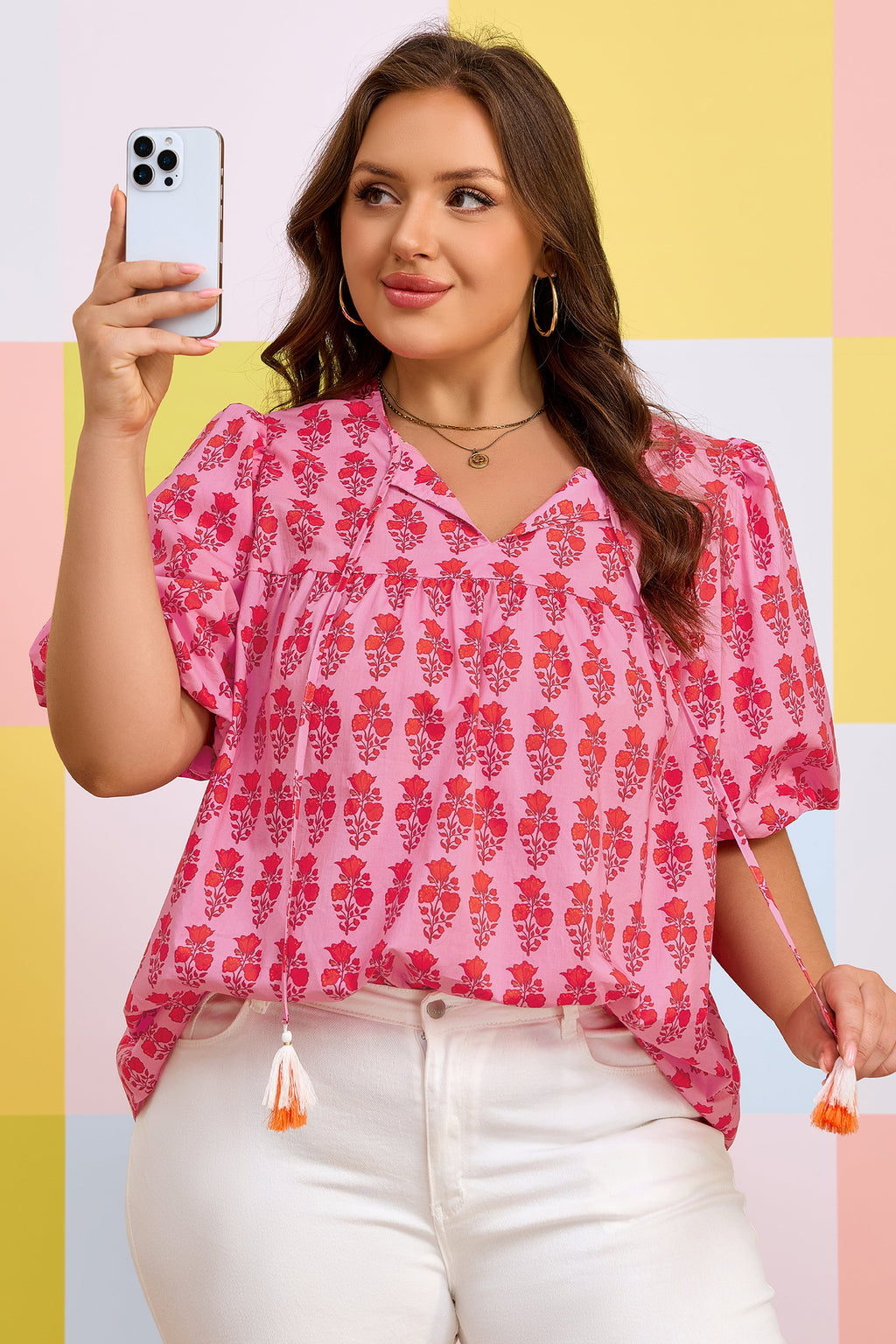 Blush Bloom Floral Blouse