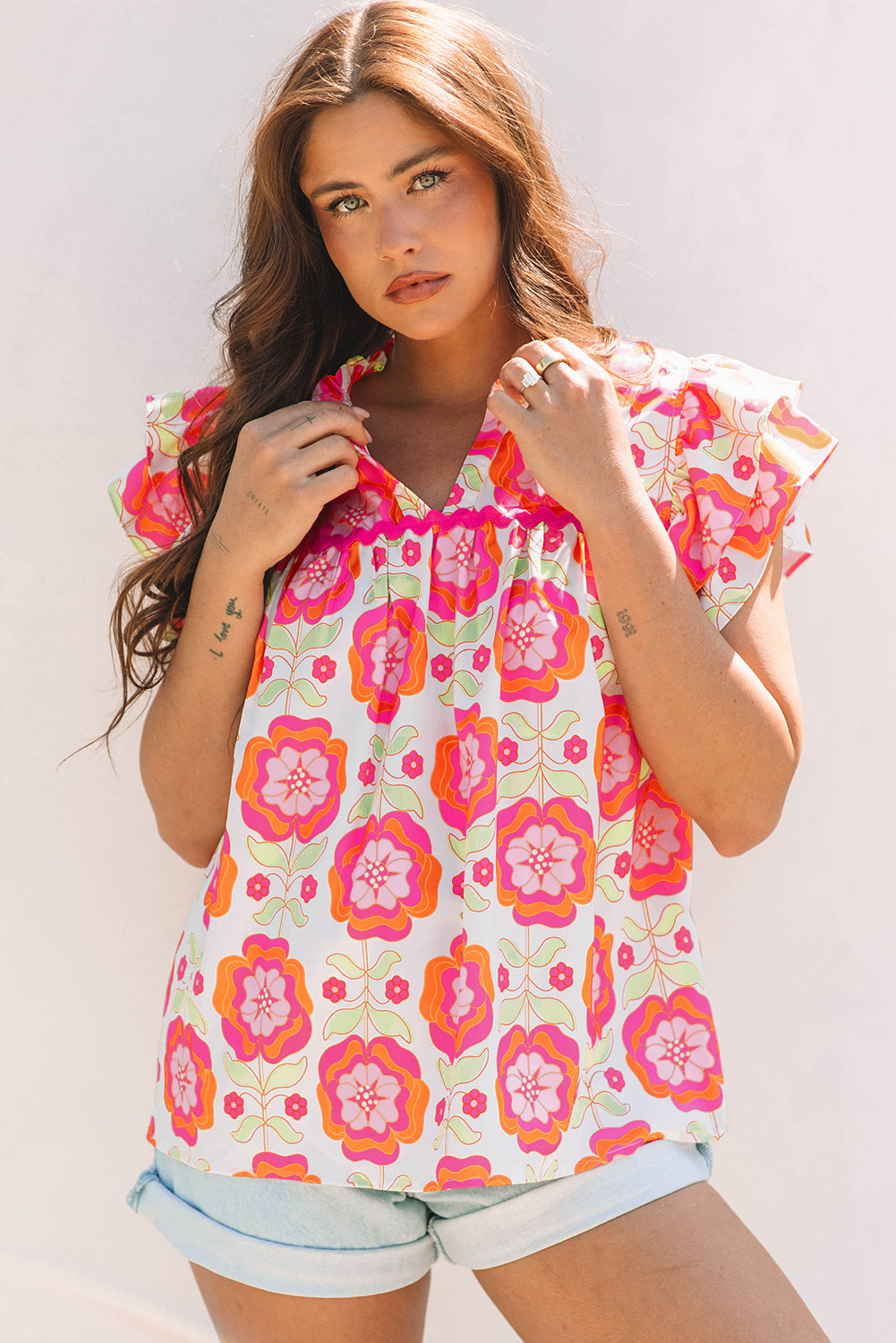 Rose Floral Blouse