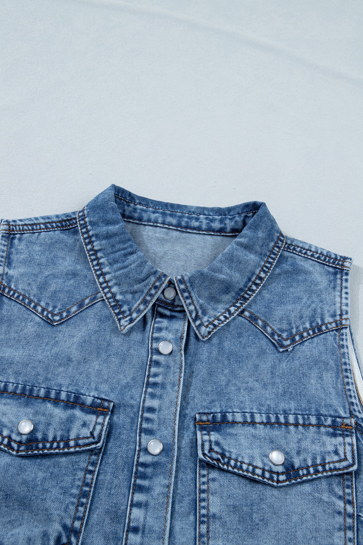 Dusk Blue Denim Vest