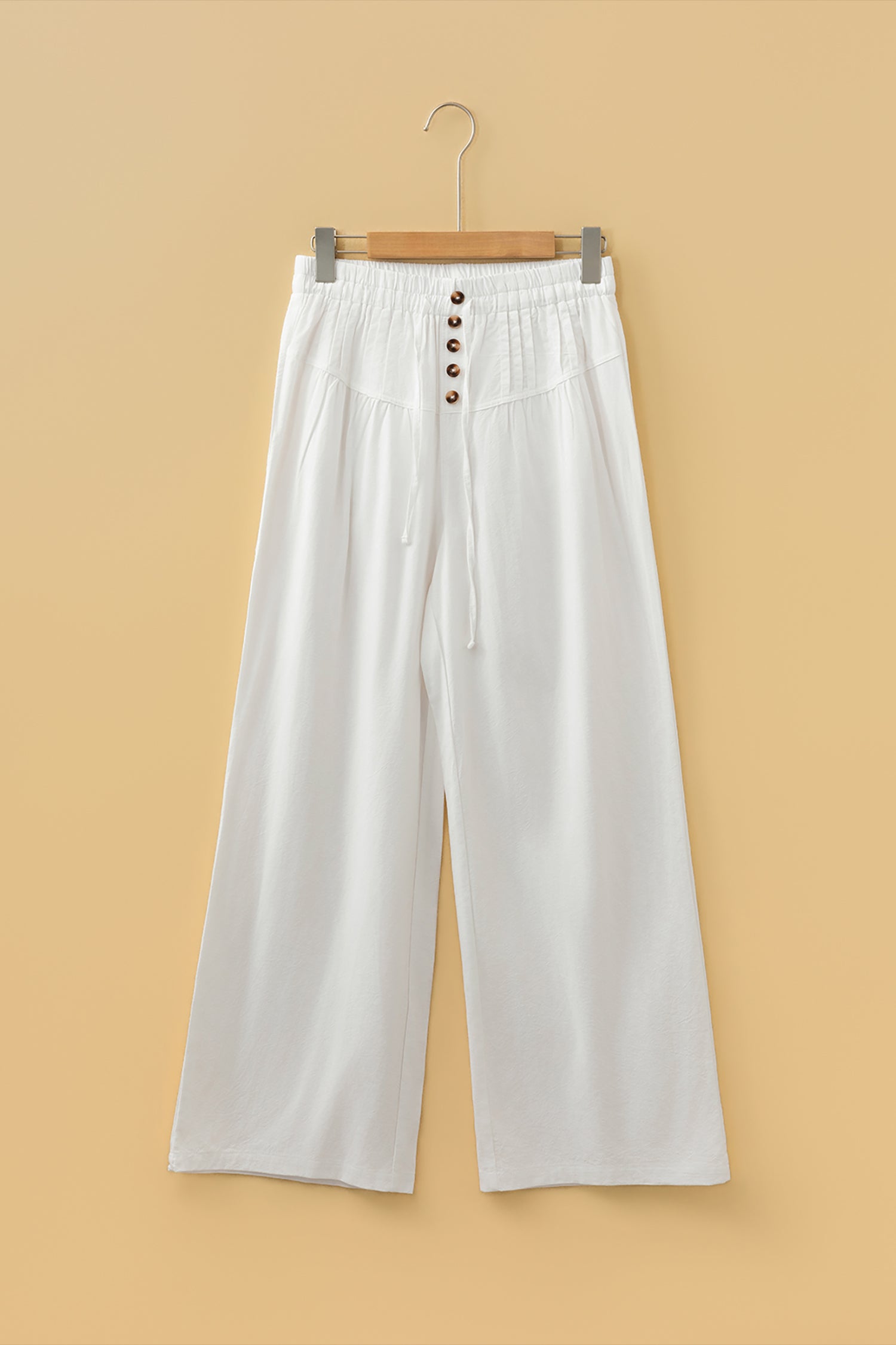 Drawstring Wide Leg Pants
