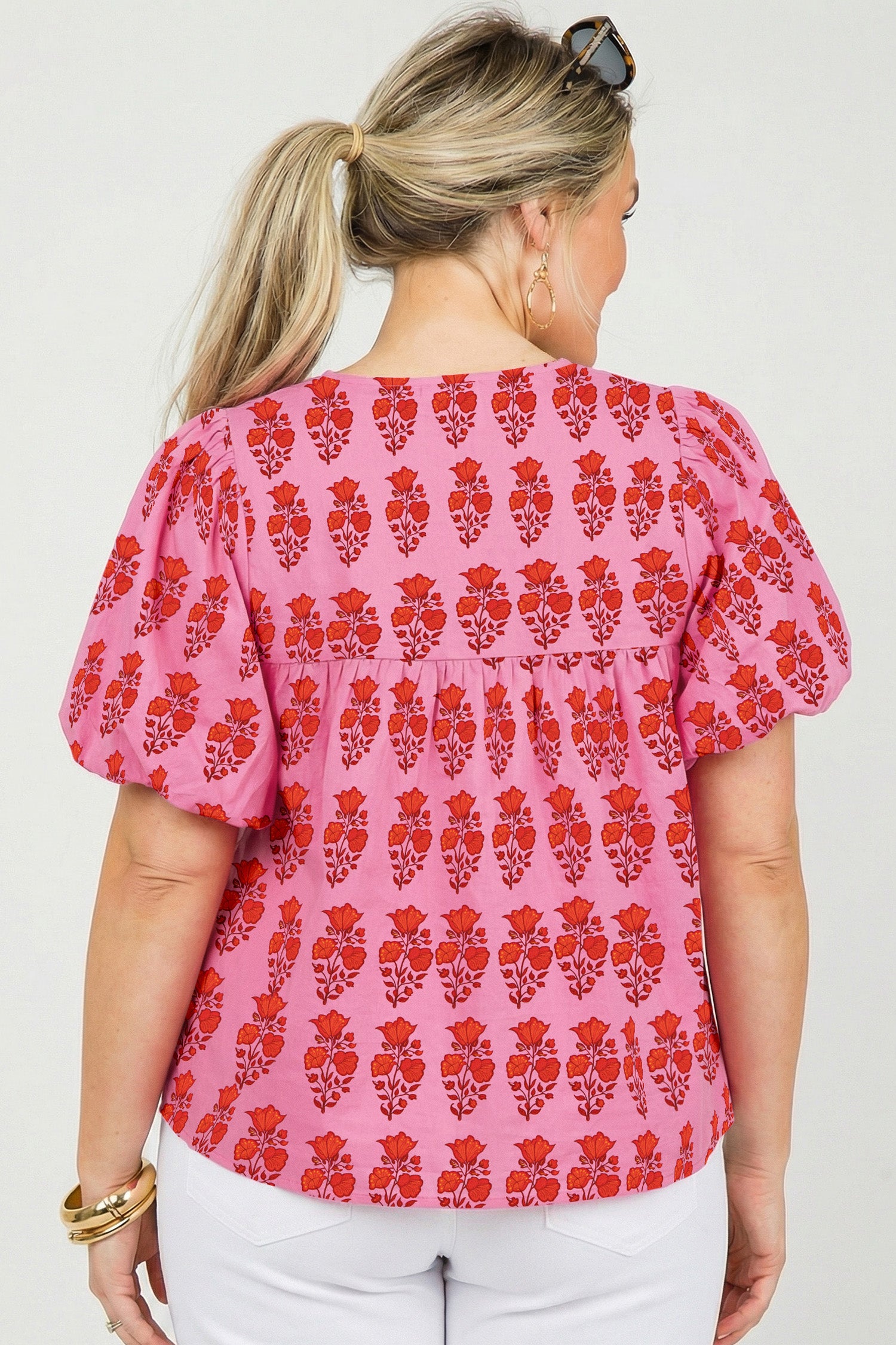 Blush Bloom Floral Blouse