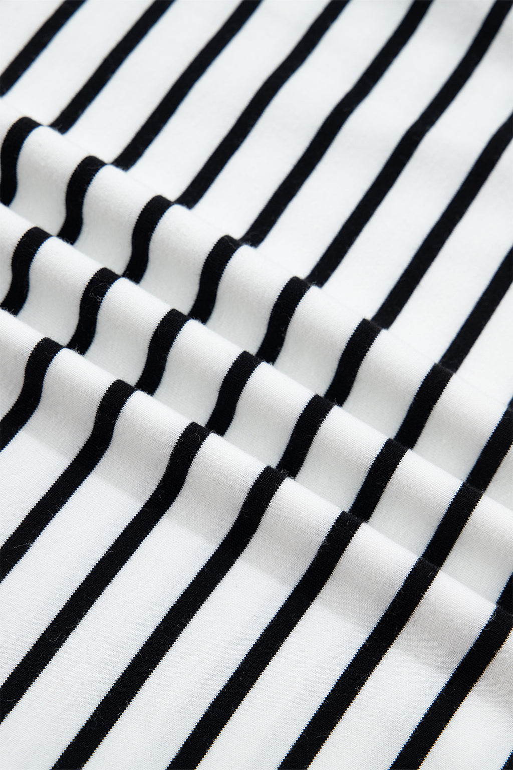 White Stripe Contrast Knot Back Ruffle Trim Tank Top