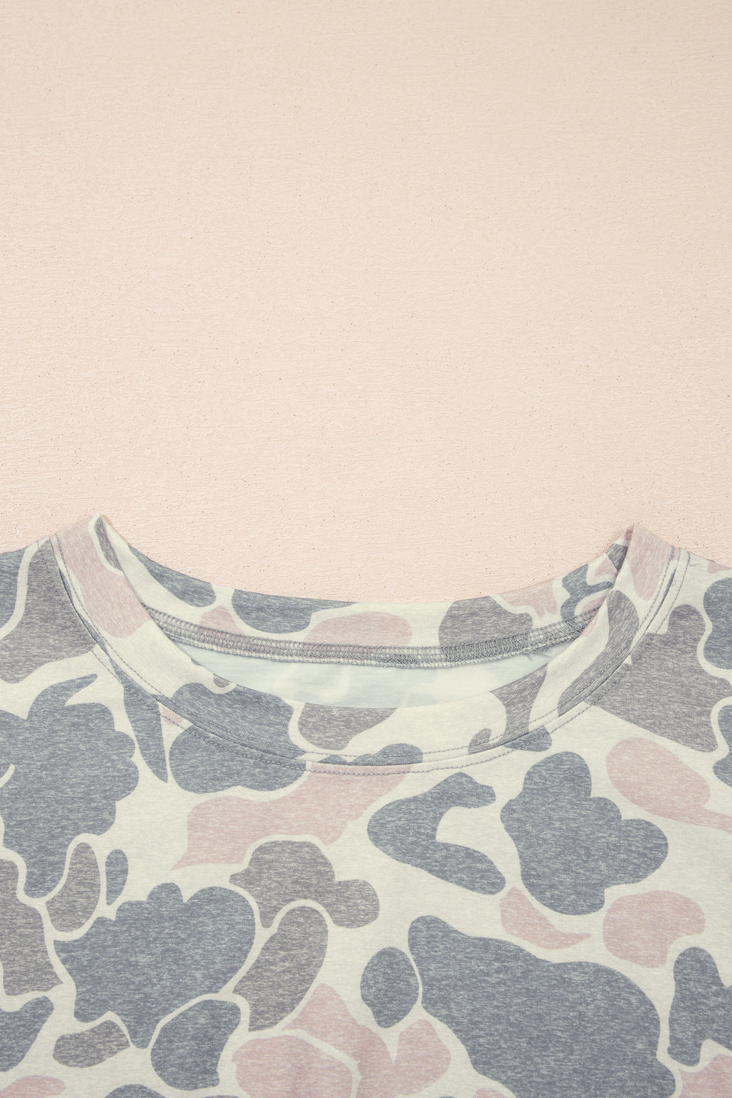 Multicolour Retro and Camouflage 2pcs Outfit