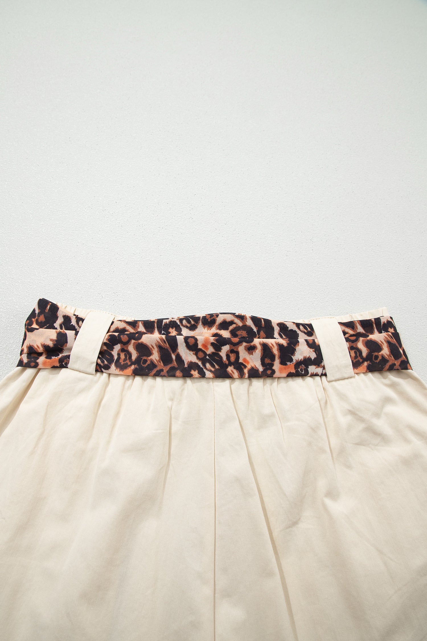 Oatmeal Leopard Shorts