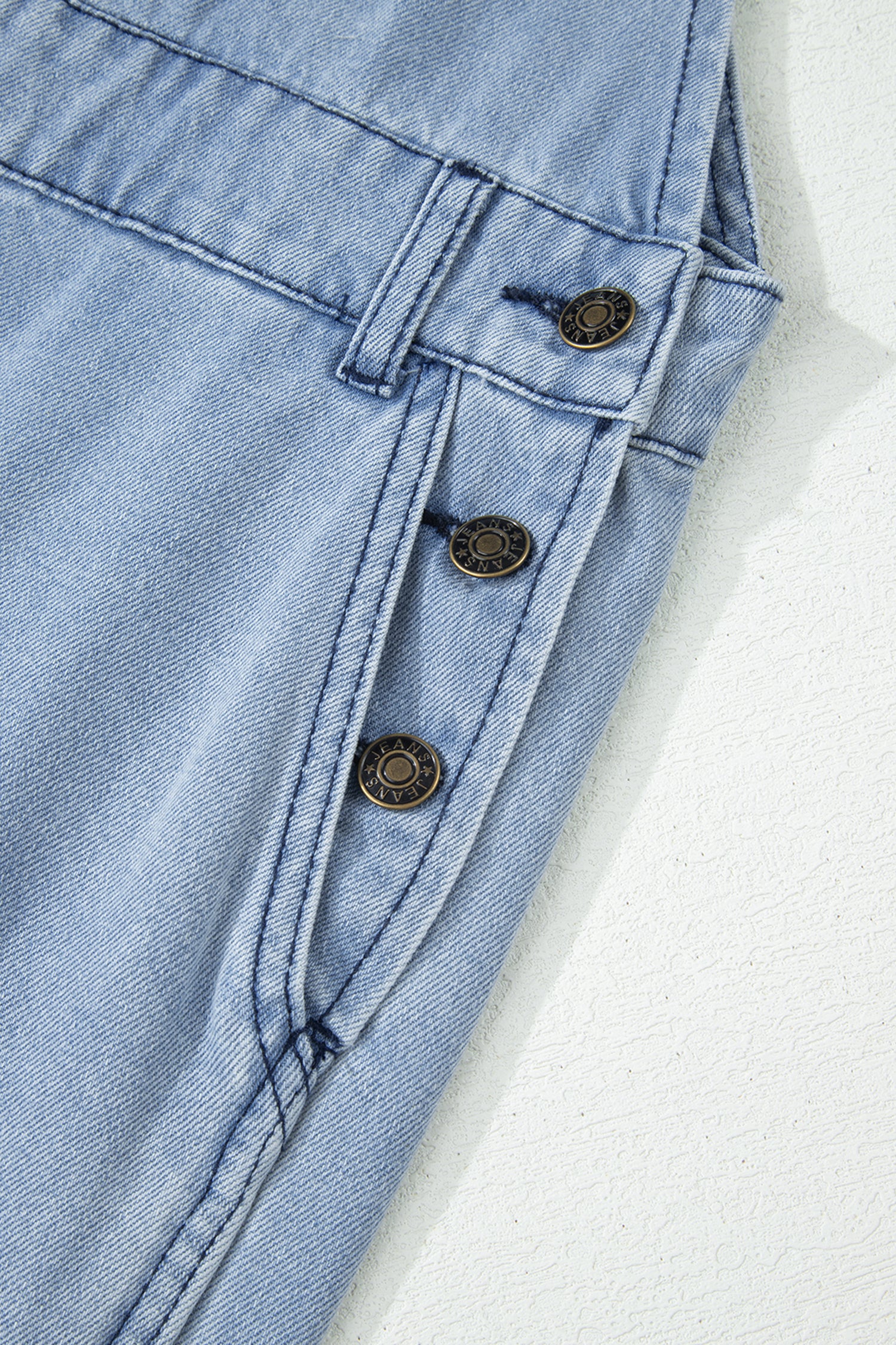 Retro Denim Overall Jumpsuit