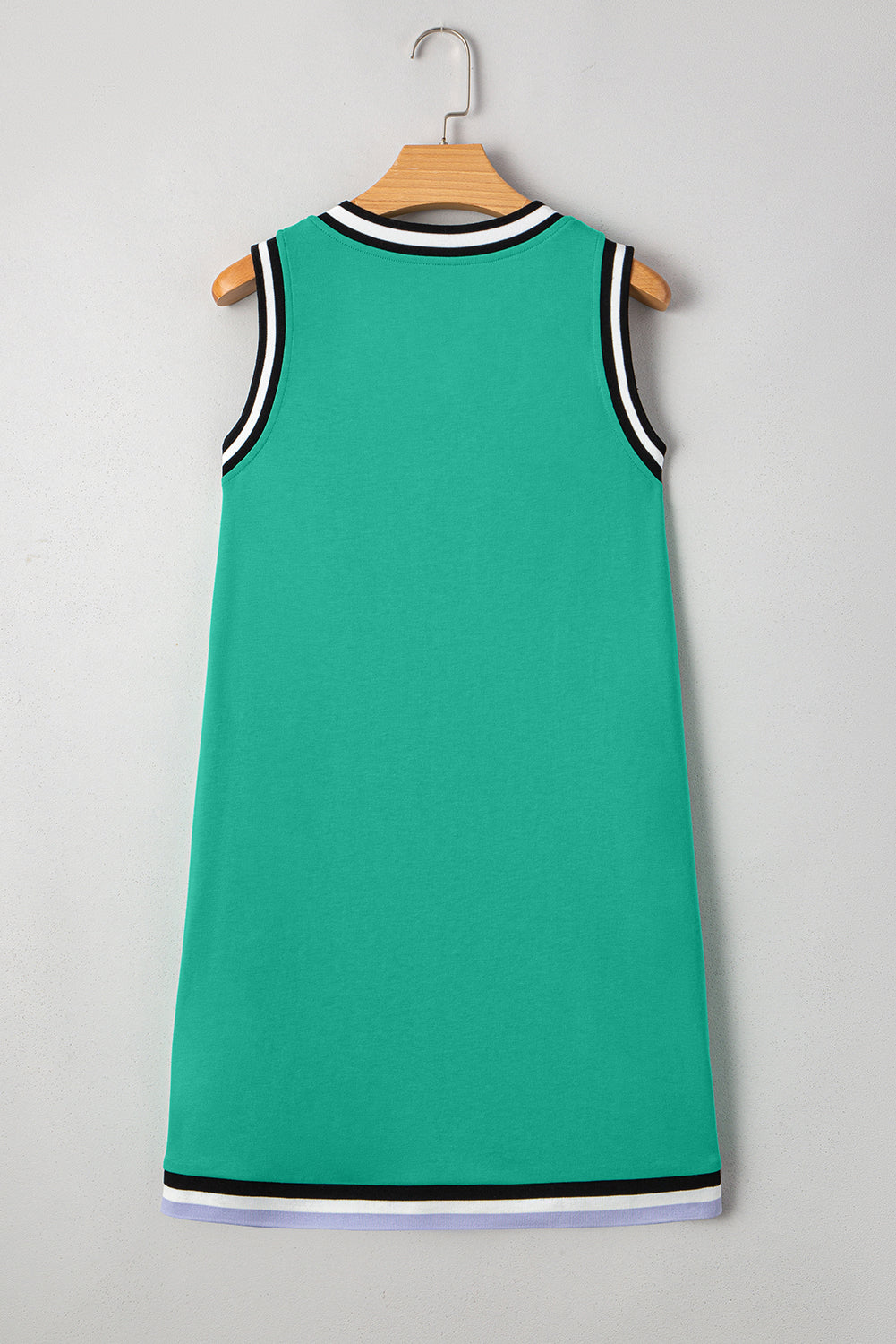 V Neck Shift Sleeveless Mini Dress