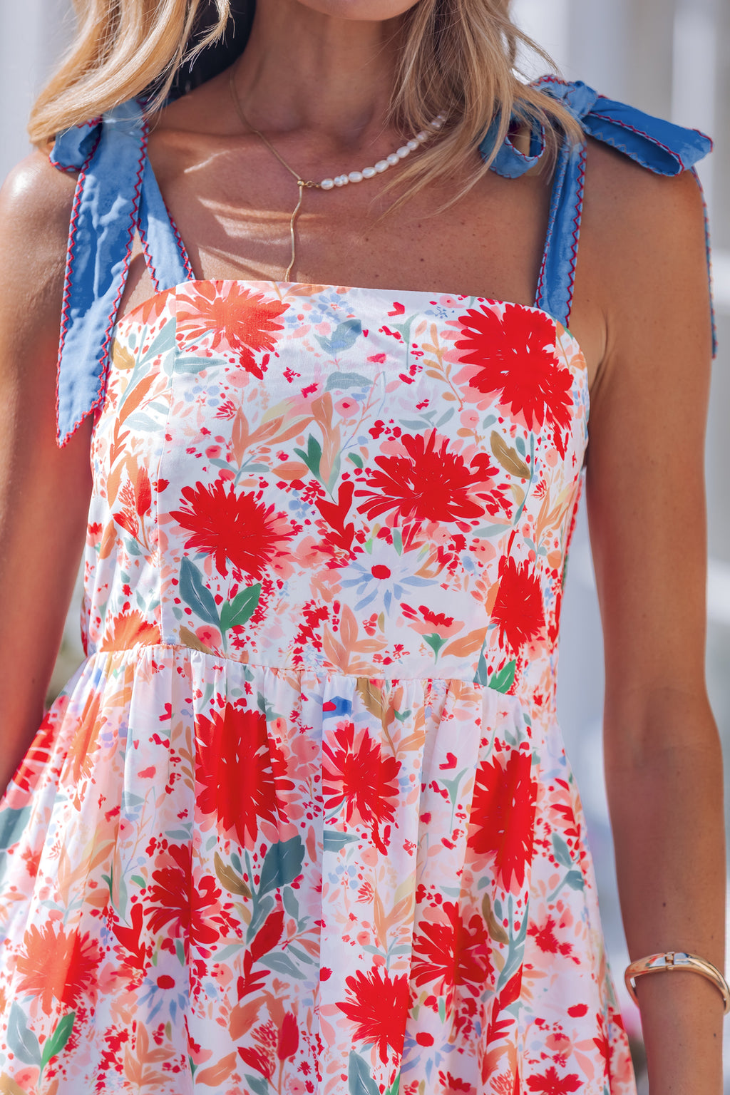 Red Floral Dress