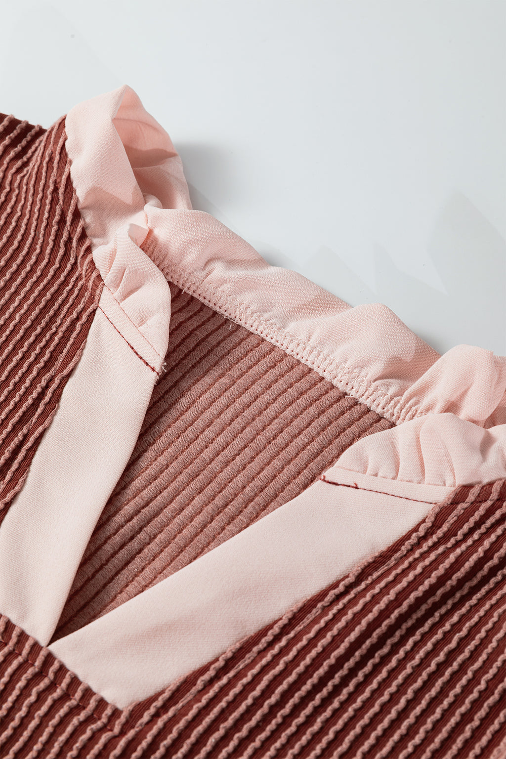 Chic Rose Frilly Blouse