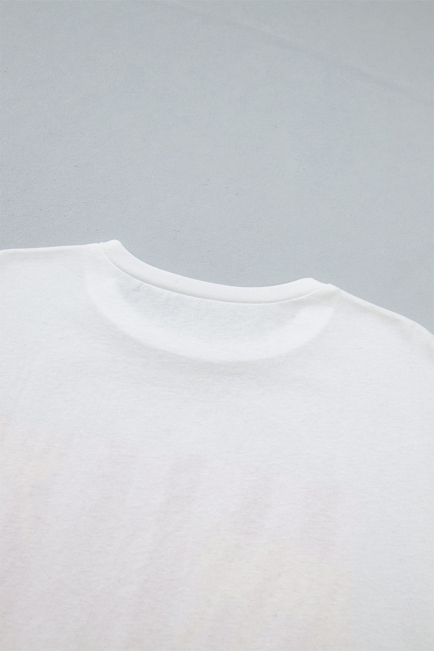 White Cheetah Striped Print Retro Fashion Graphic Tee