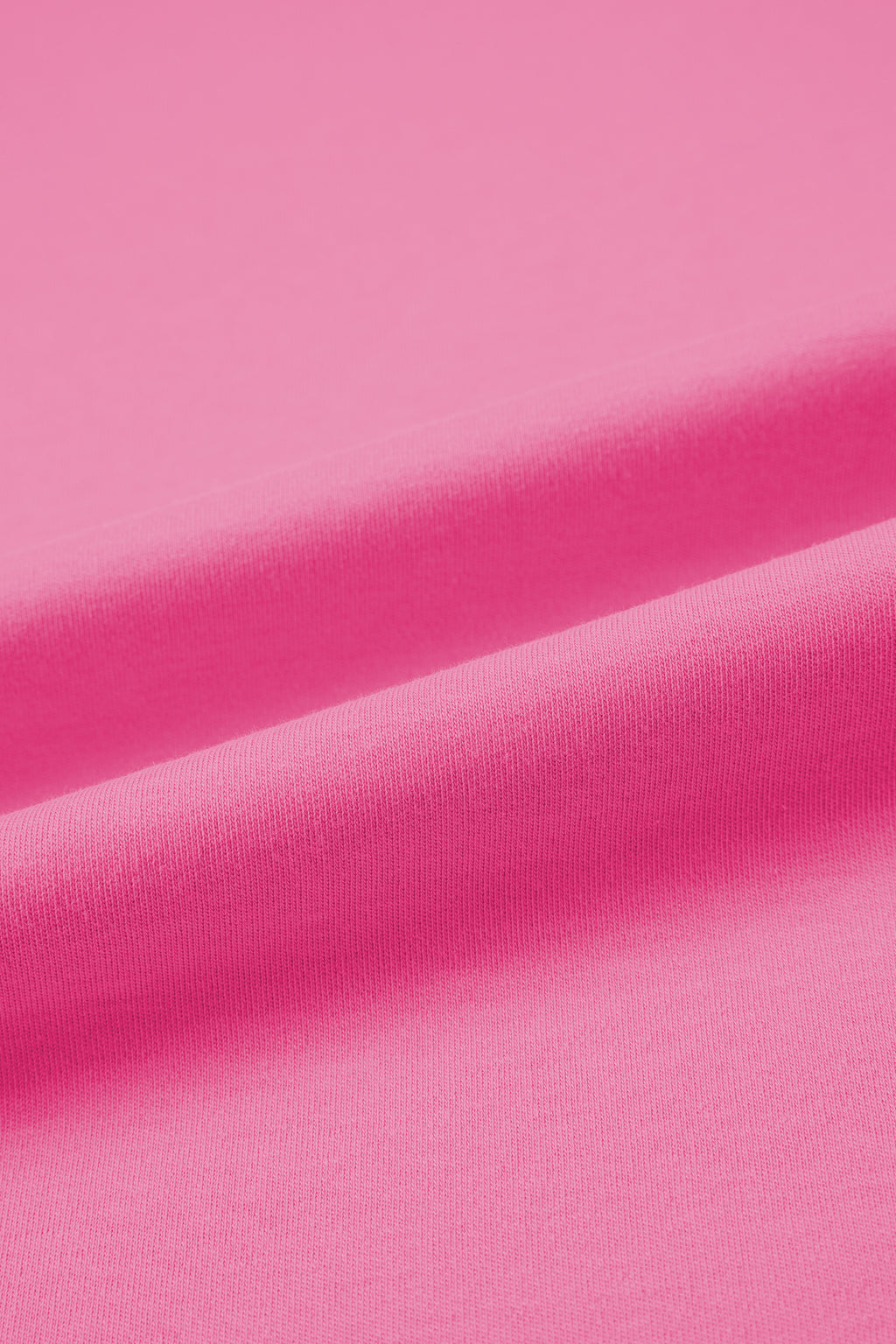 Sachet Pink Solid Color High Neck Oversize Tee