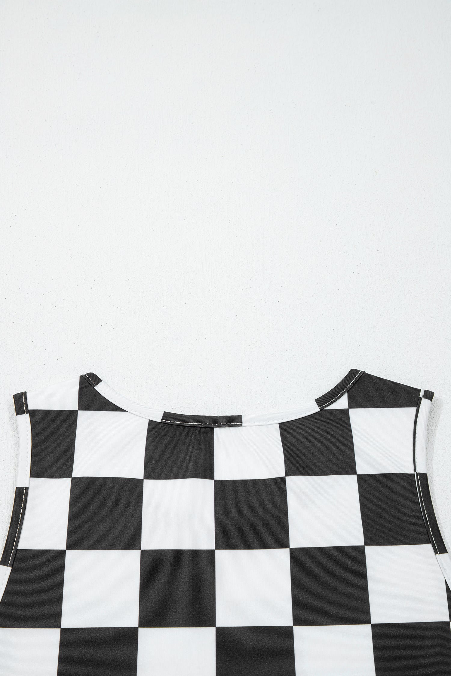Checkerboard Slim Tank Top