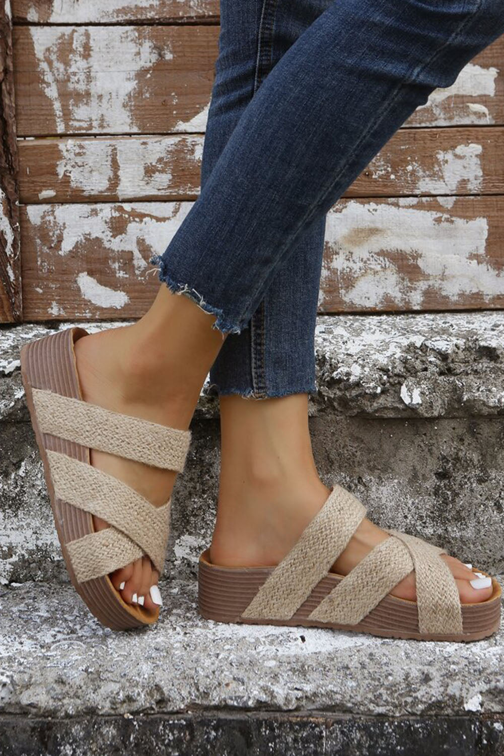 Everyday Chic Woven Slides